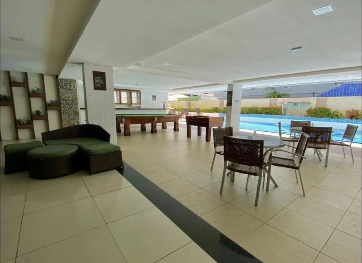 Seating area in Flat beira mar Tambaú