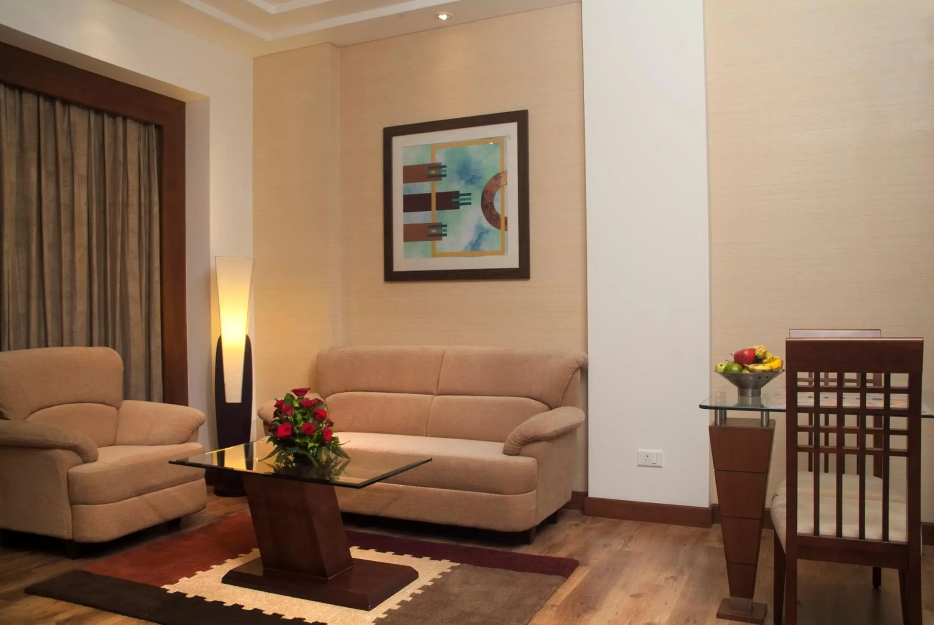 Living room, Seating Area in Savoy Suites Greater Noida