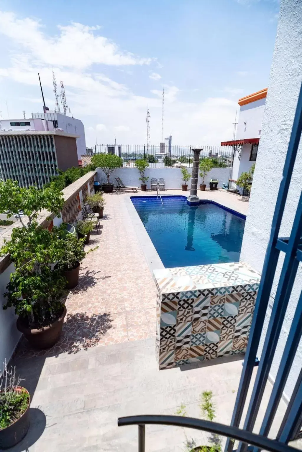 Pool View in Hotel Santiago De Compostela - Guadalajara Centro Historico