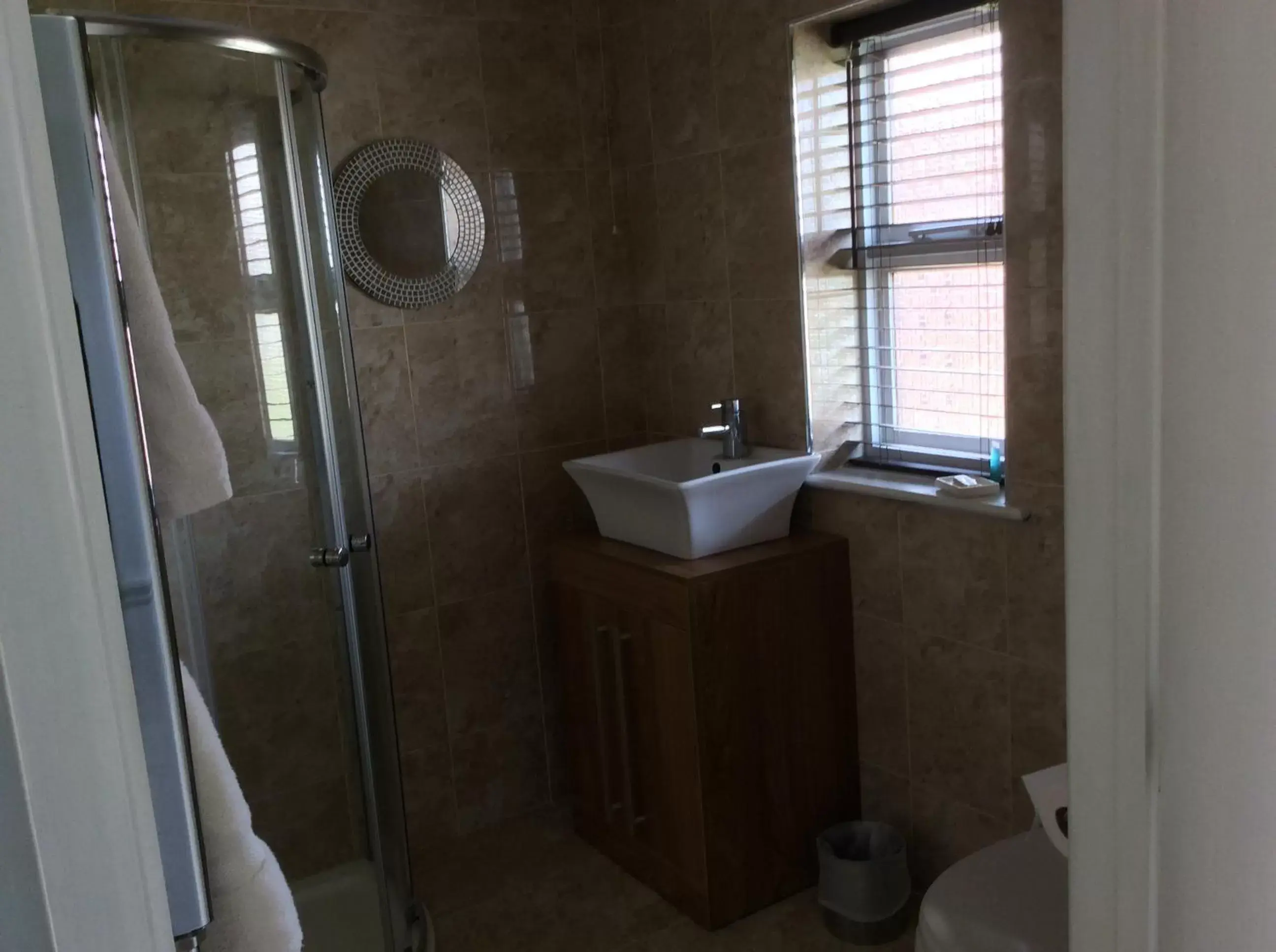 Shower, Bathroom in Swan Motel
