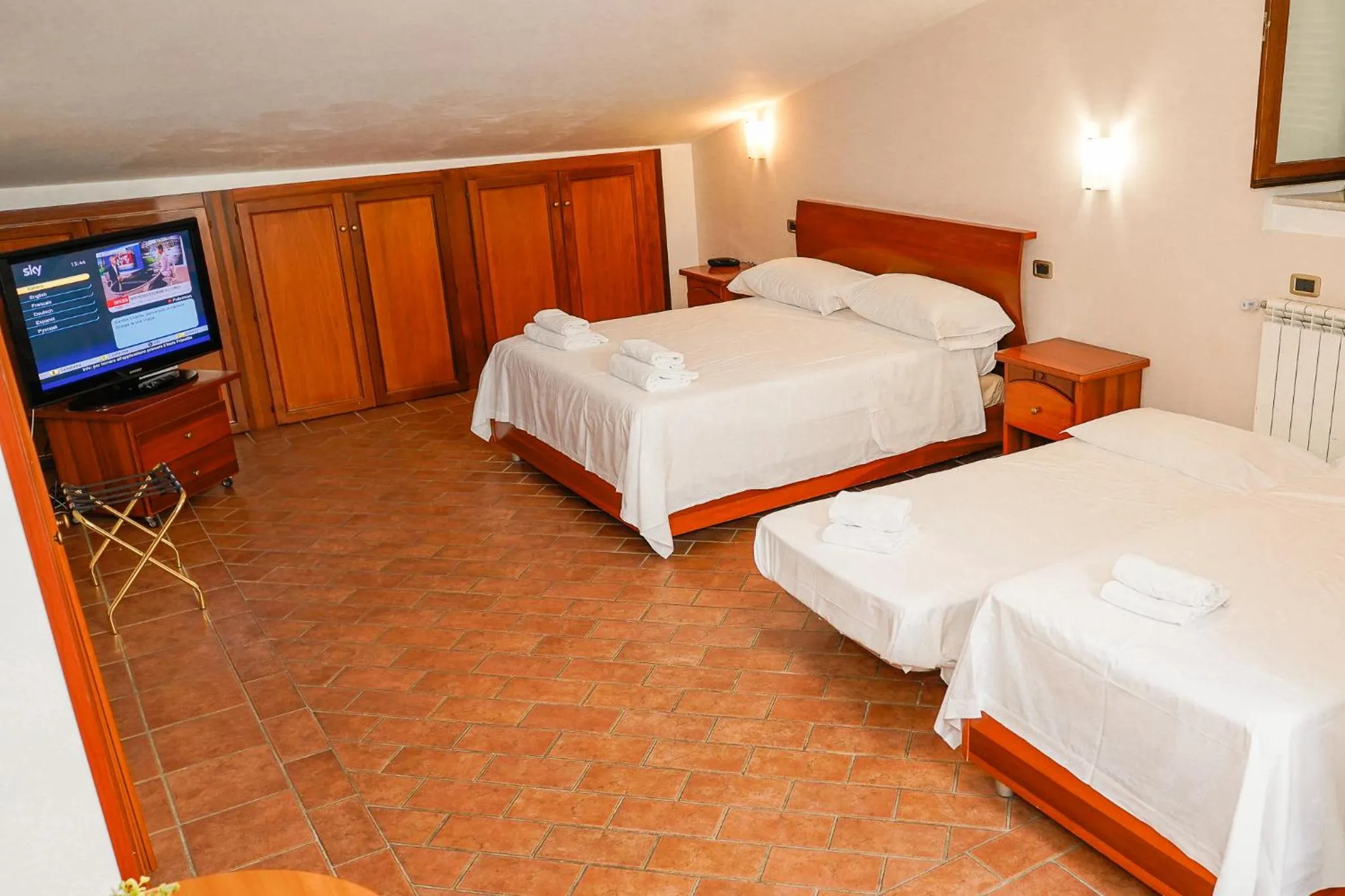 Bedroom, Bed in Hotel Ristorante Garibaldi