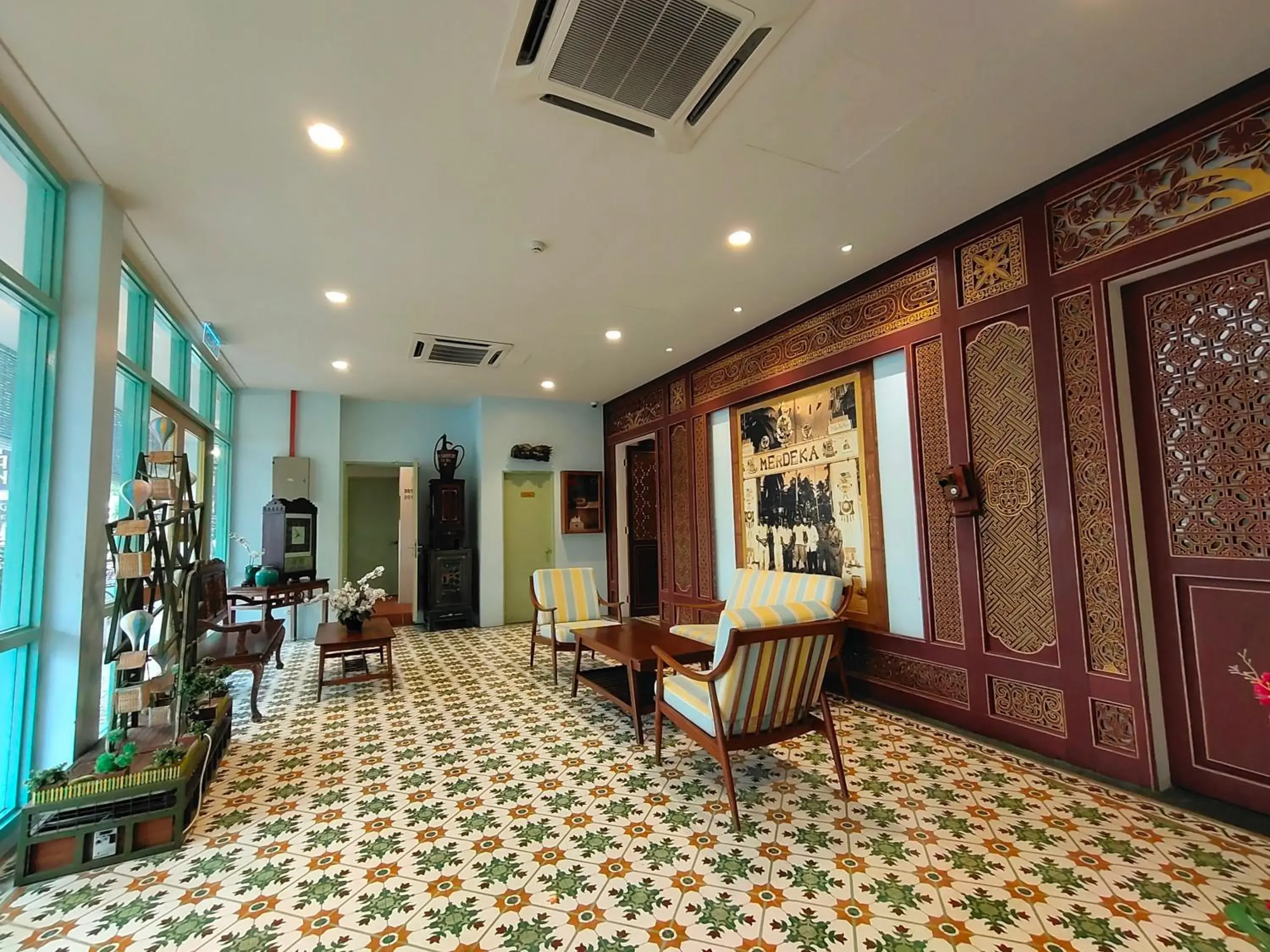 Seating area in Kapitan Kongsi Boutique Hotel