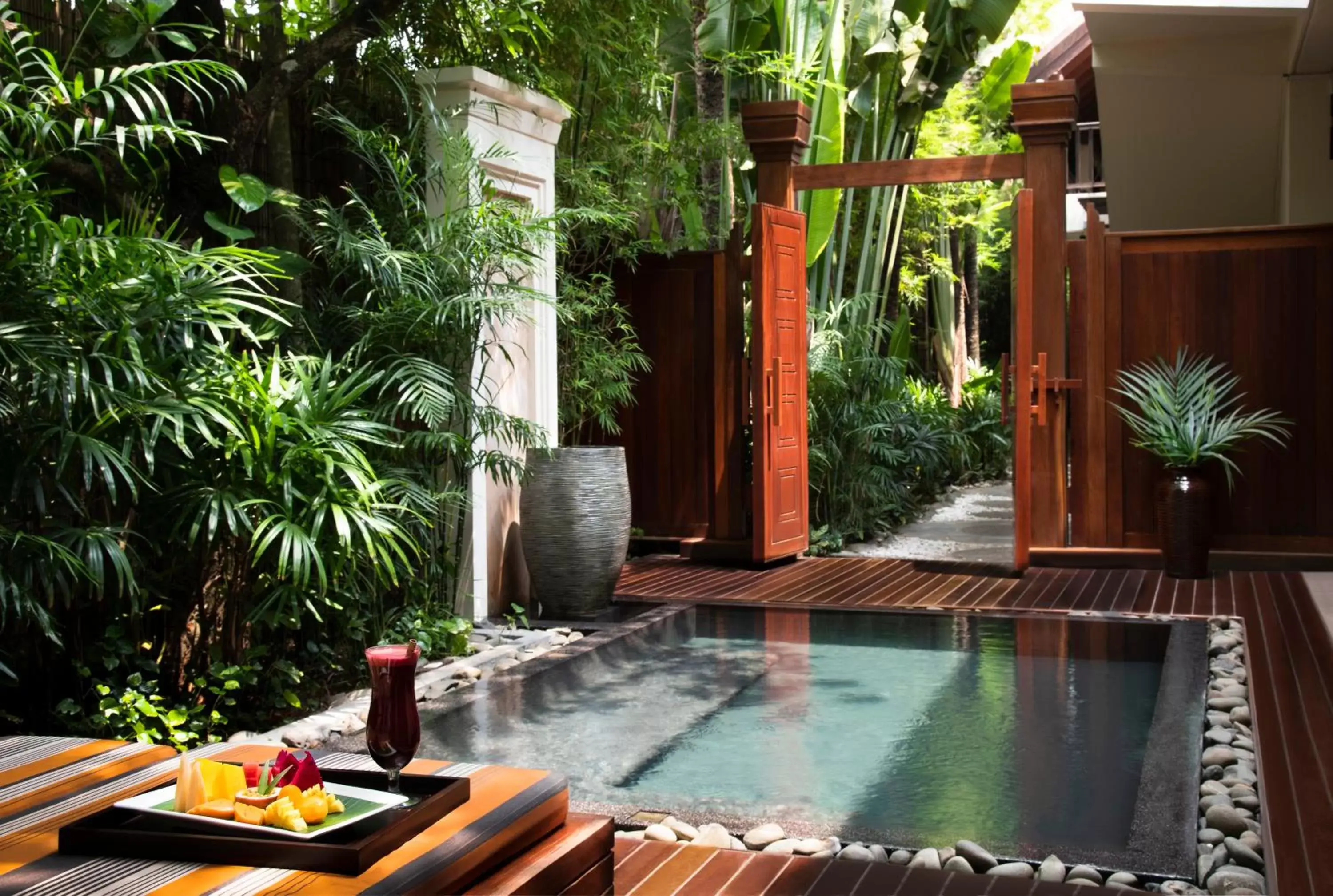Balcony/Terrace, Swimming Pool in Anantara Angkor Resort