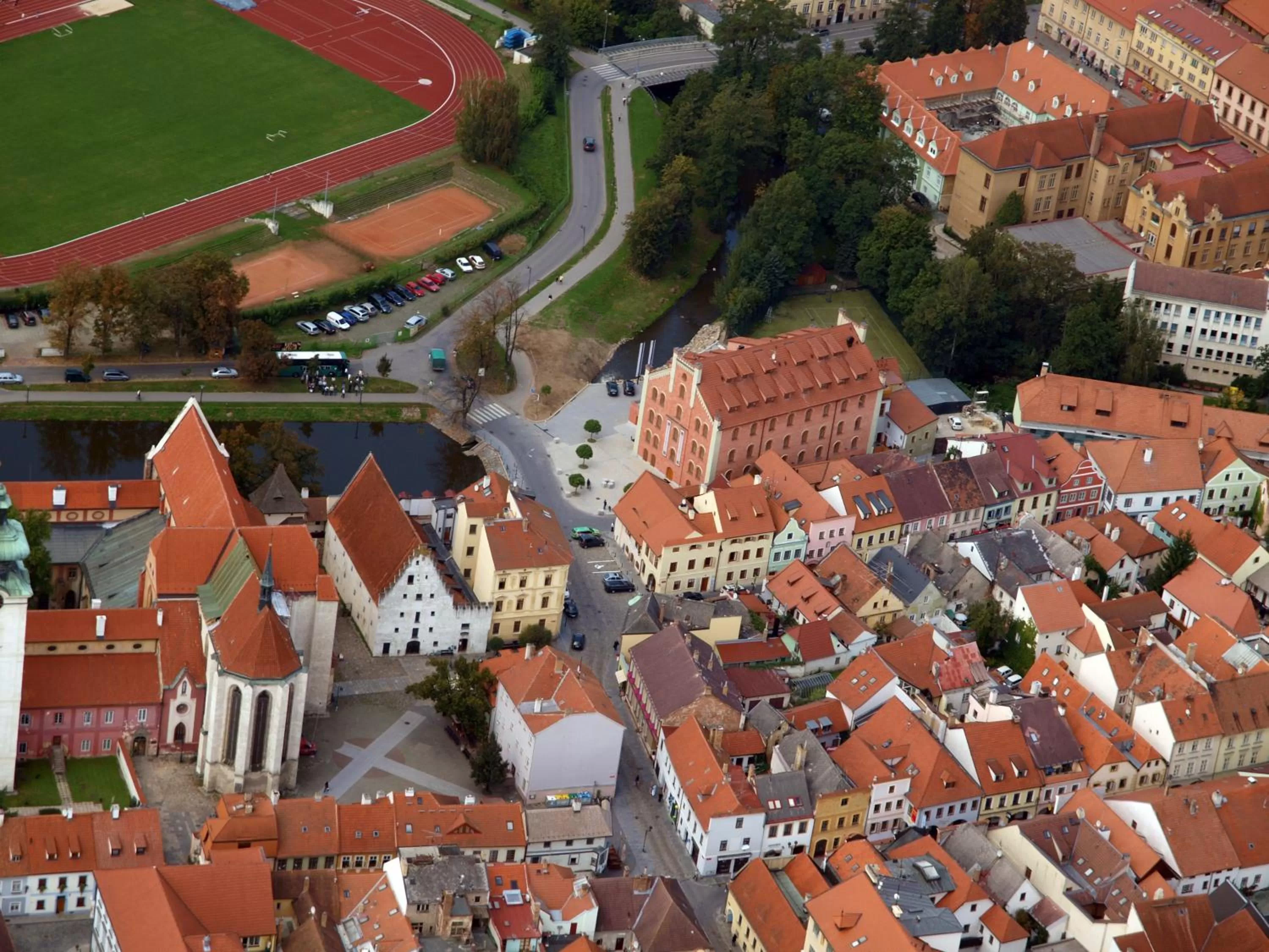 Bird's eye view in Hotel Budweis