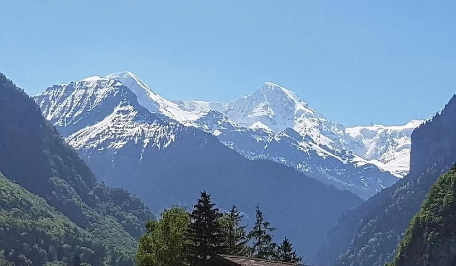 Natural landscape, Mountain View in Chalet-Gafri - BnB - Frühstückspension - Service wie im Hotel