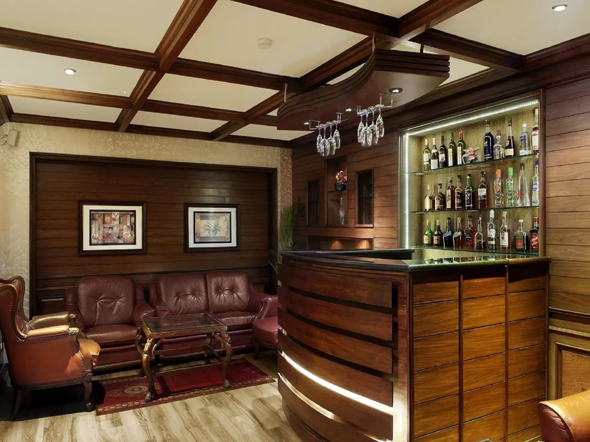 Lounge or bar in Ramada by Wyndham Mussoorie Mall Road Lounge or bar in Ramada by Wyndham Mussoorie Mall Road