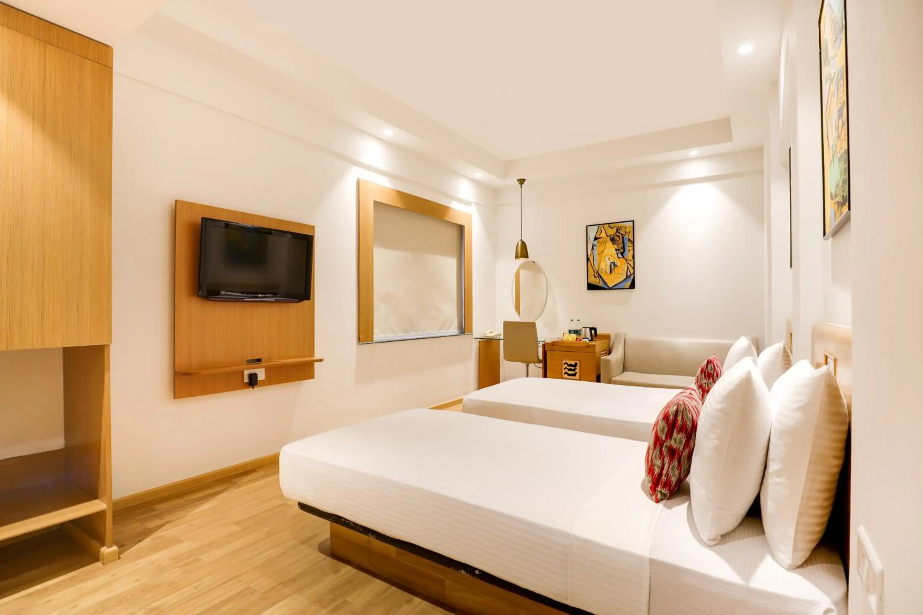 Bedroom, Bed in Lemon Tree Hotel Chandigarh Bedroom, Bed in Lemon Tree Hotel Chandigarh
