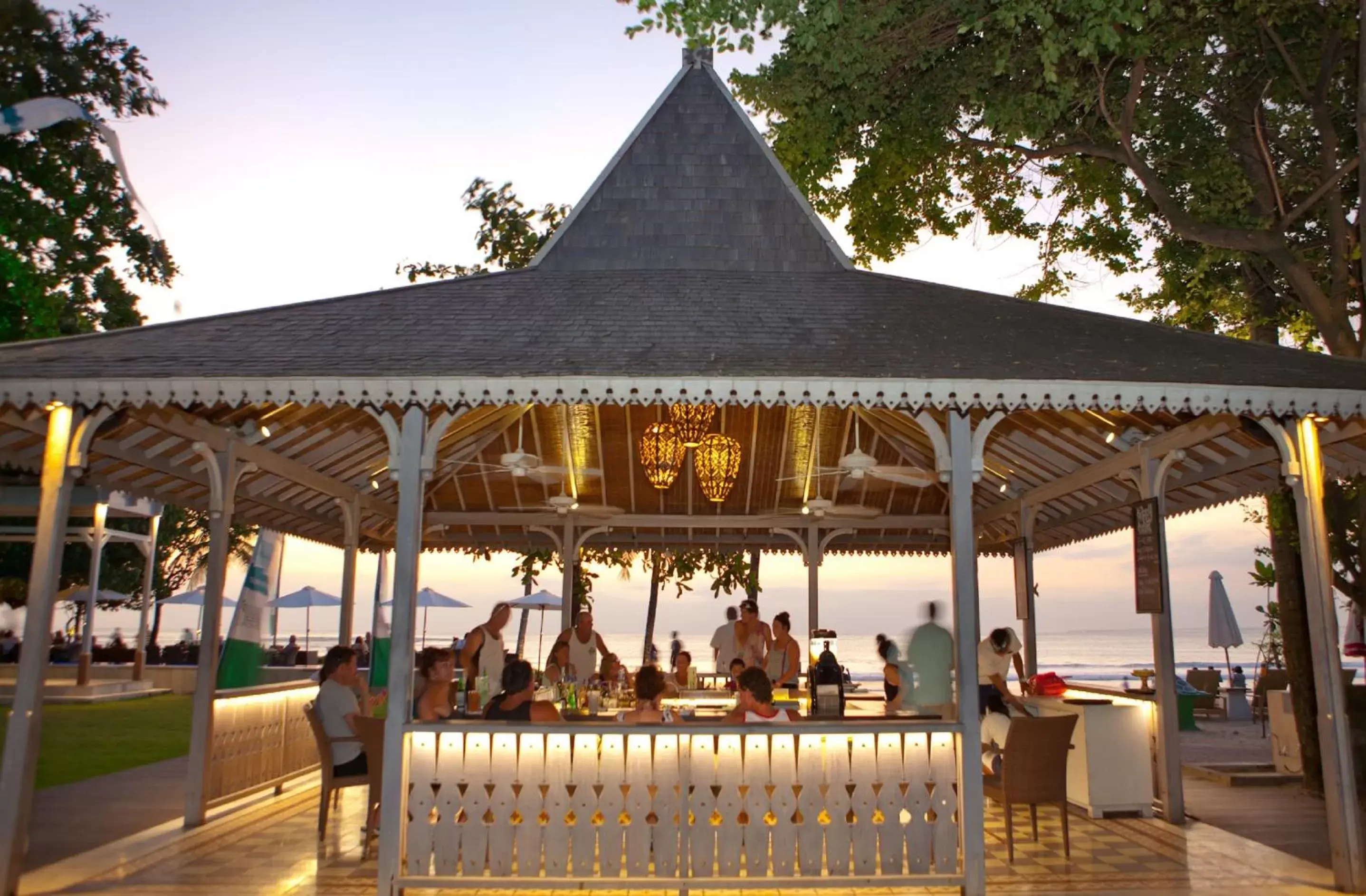 Night, Restaurant/Places to Eat in Bali Garden Beach Resort