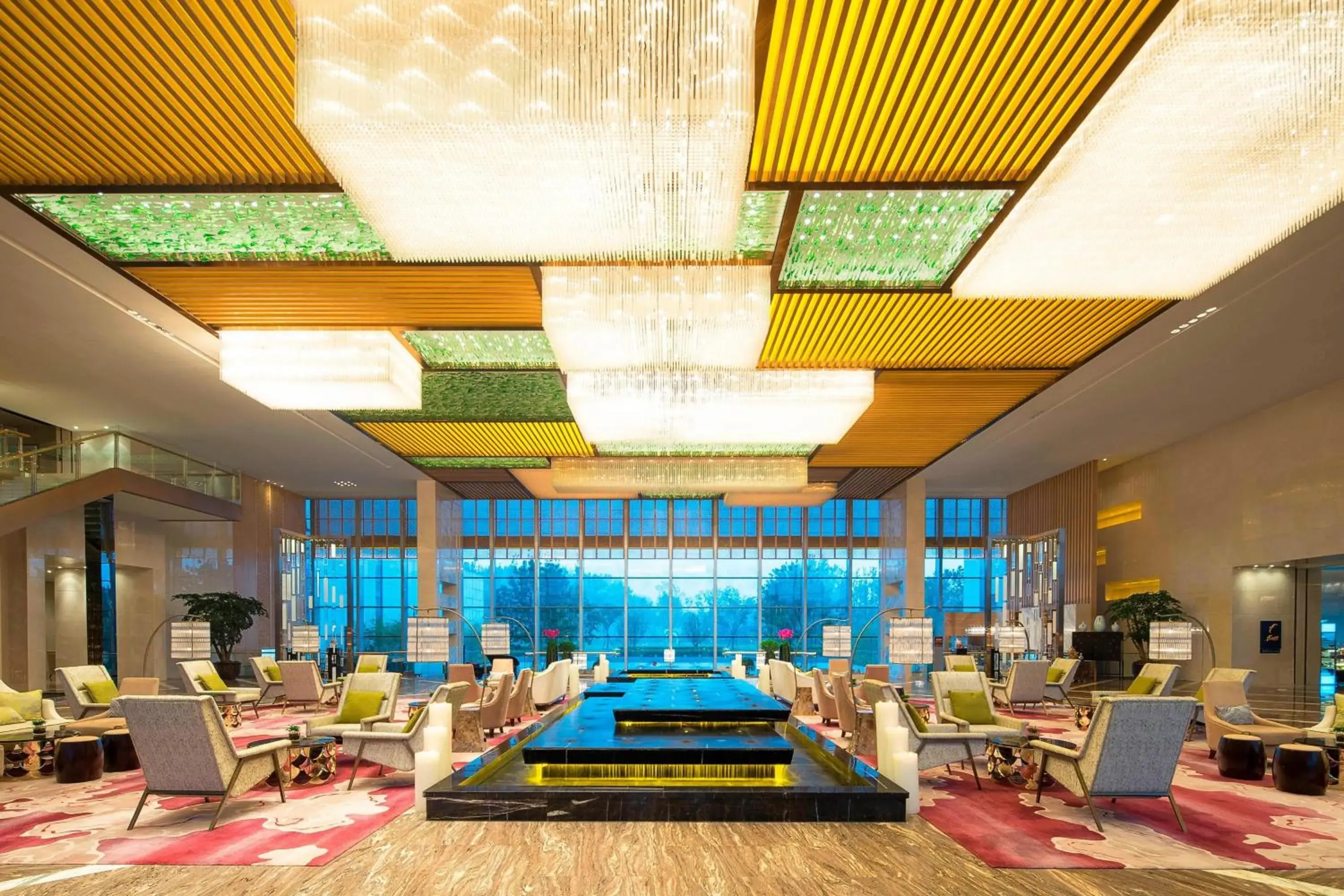 Lobby or reception, Restaurant/Places to Eat in Sheraton Langfang Chaobai River Hotel Lobby or reception, Restaurant/Places to Eat in Sheraton Langfang Chaobai River Hotel