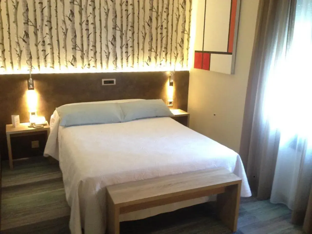 Bed in Hotel Oriente
