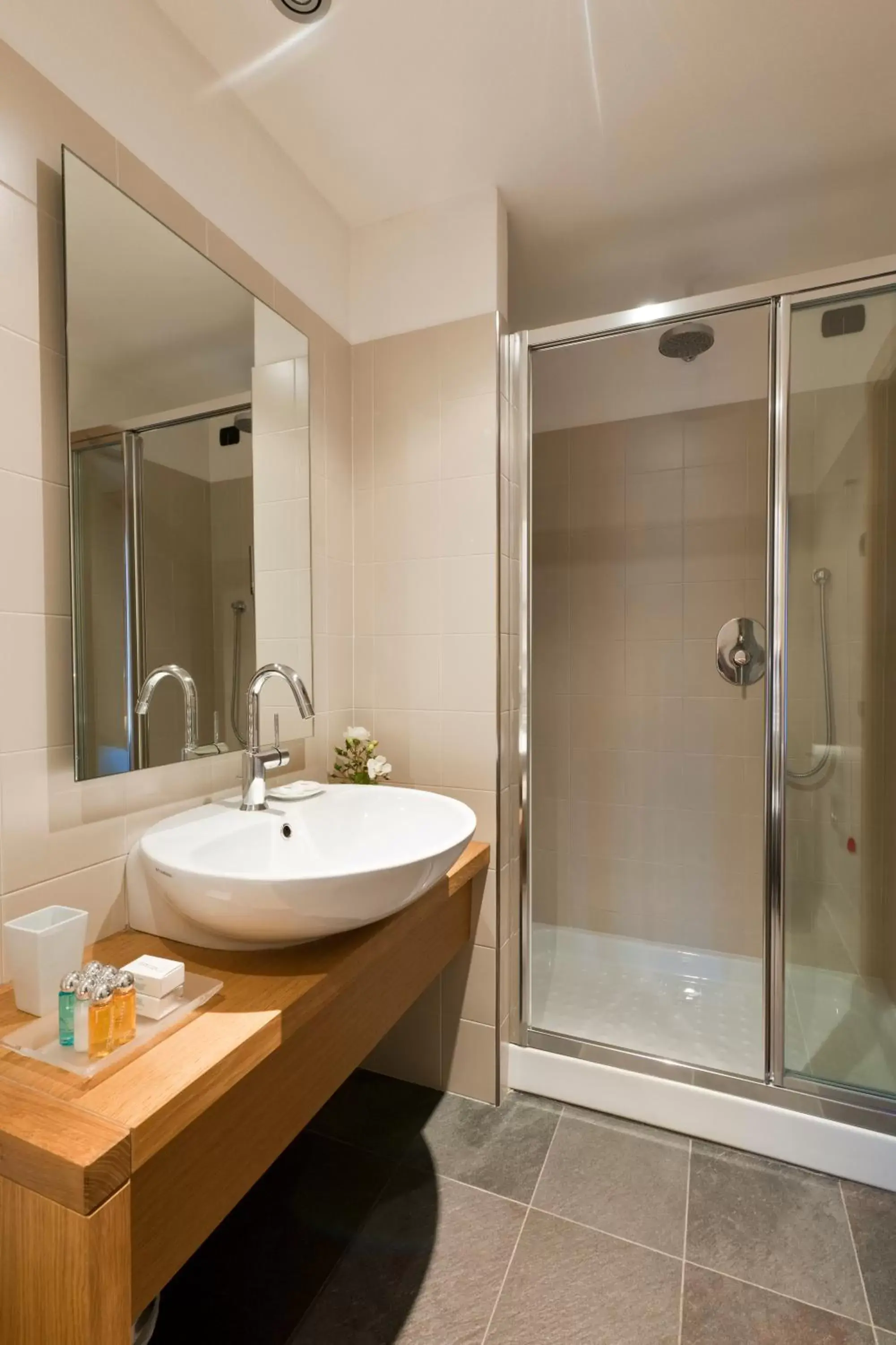 Shower, Bathroom in Hotel Meublè Sertorelli Reit