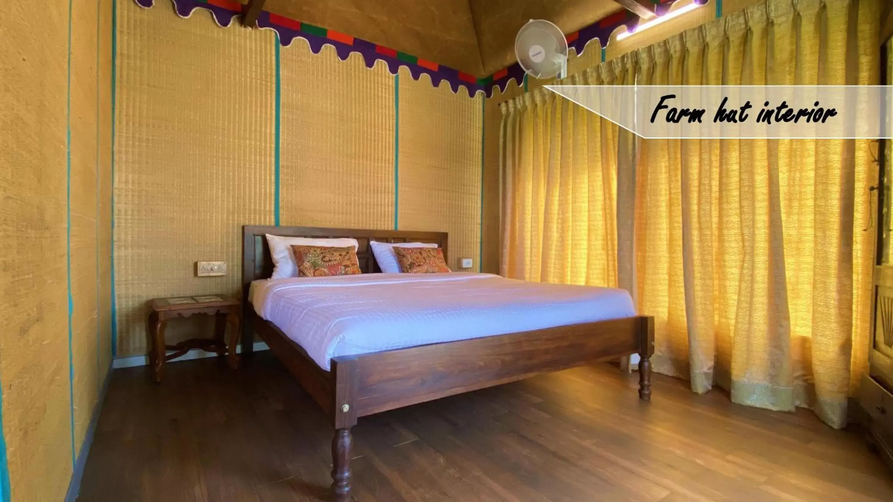 Bed in Marutham Village Resort Bed in Marutham Village Resort