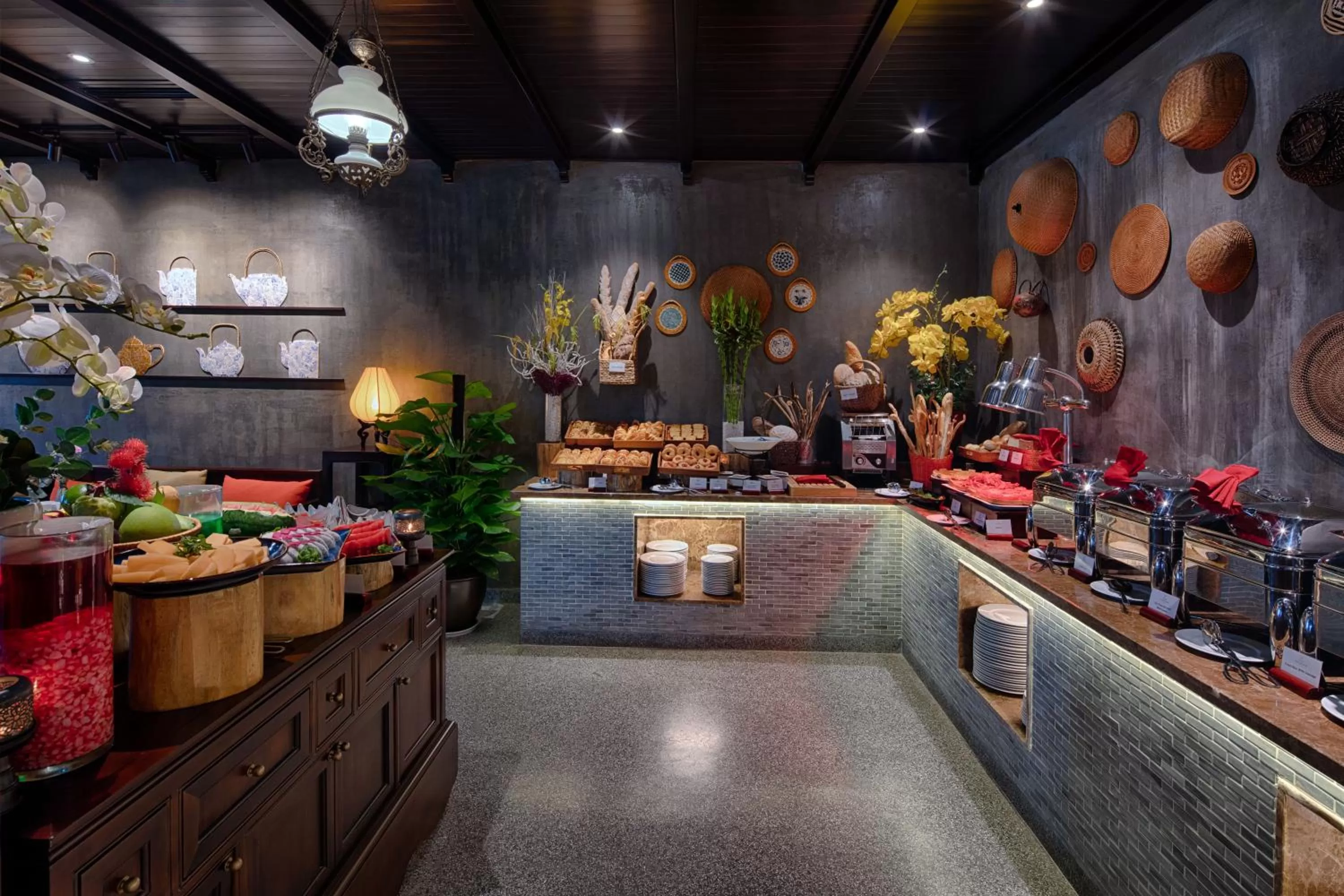 Buffet breakfast in Little Riverside Hoi An . A Luxury Hotel & Spa