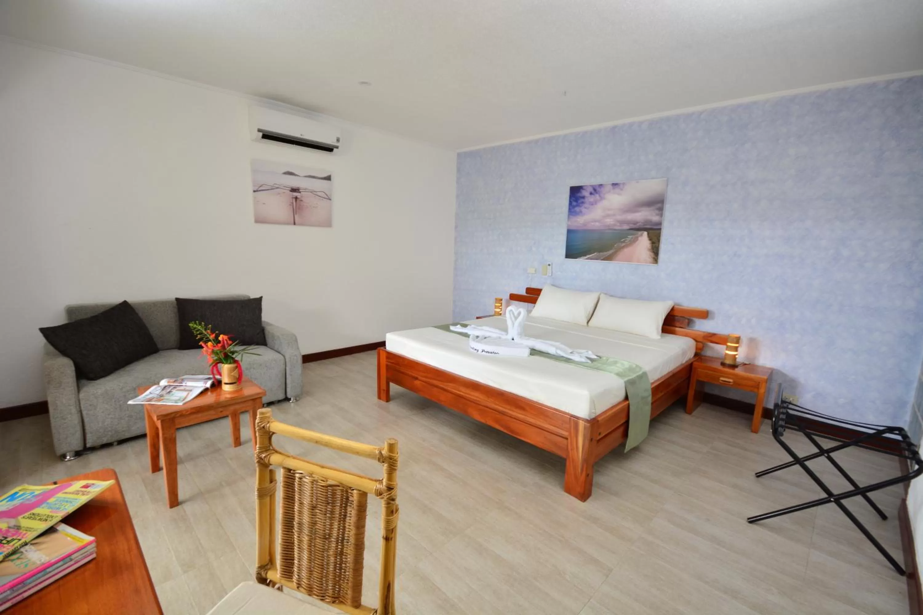 Photo of the whole room, Bed in Munting Paraiso