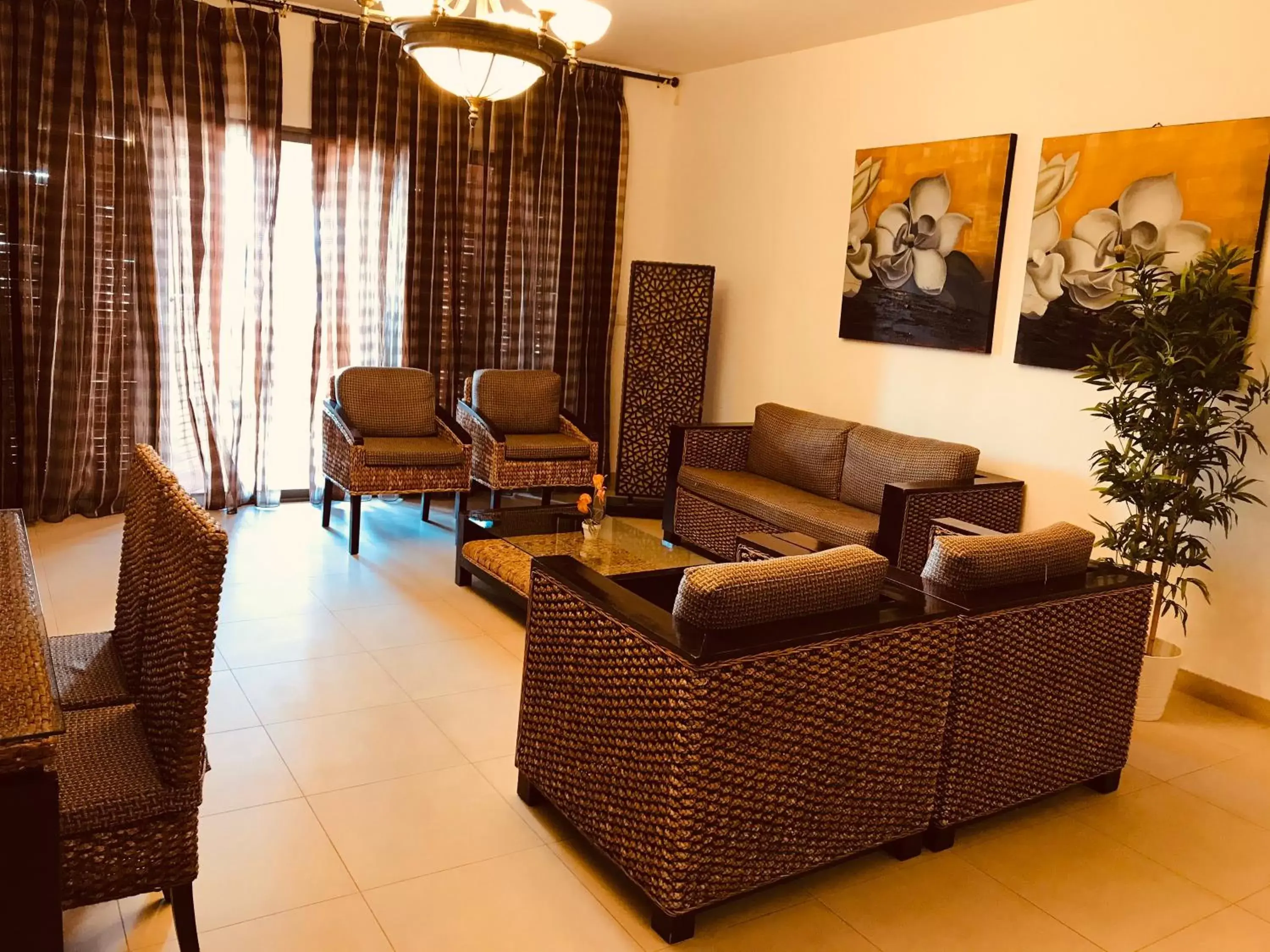 Living room, Seating Area in Tala Bay Residence