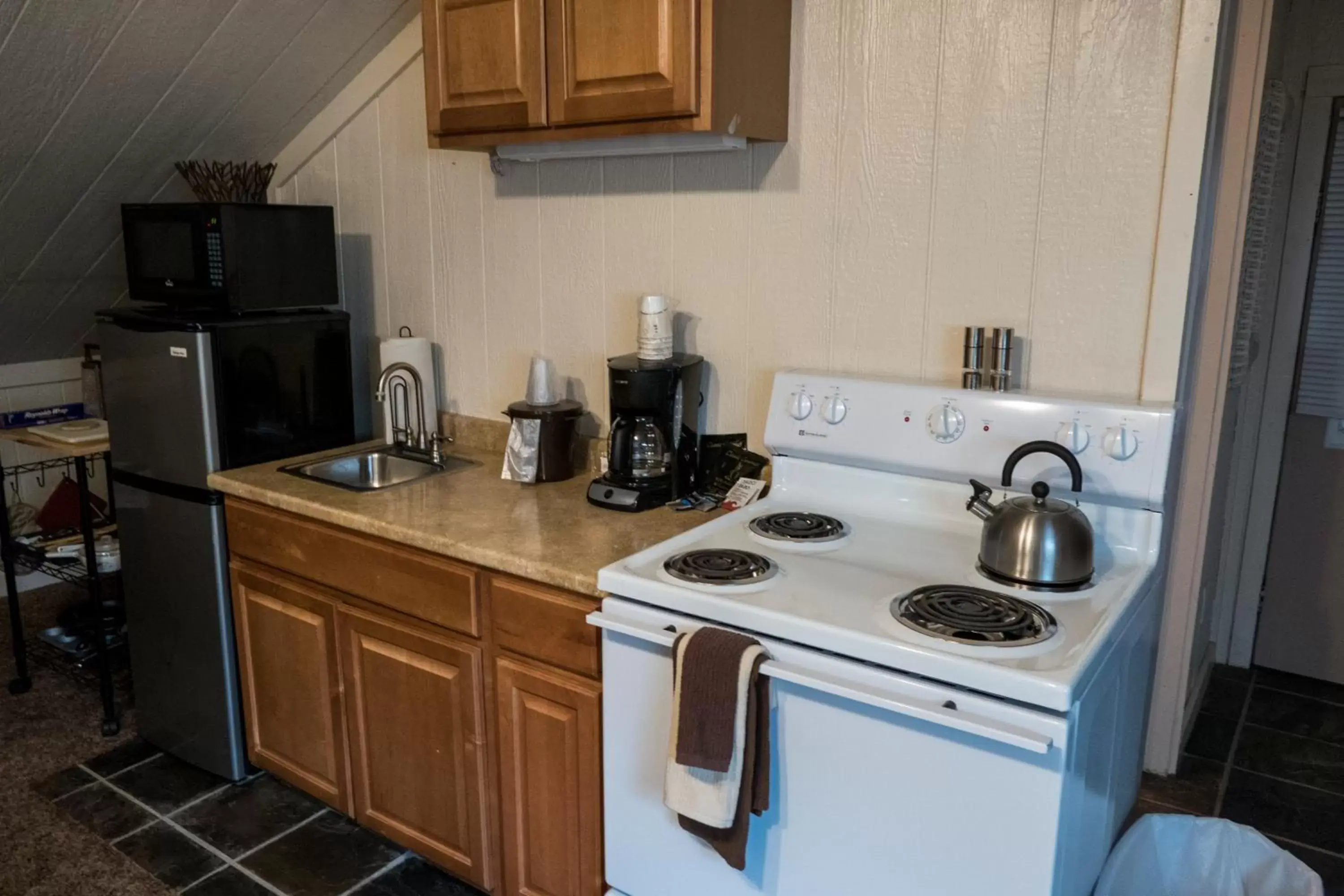 Coffee/tea facilities, Kitchen/Kitchenette in Timber Ridge Lodge Ouray