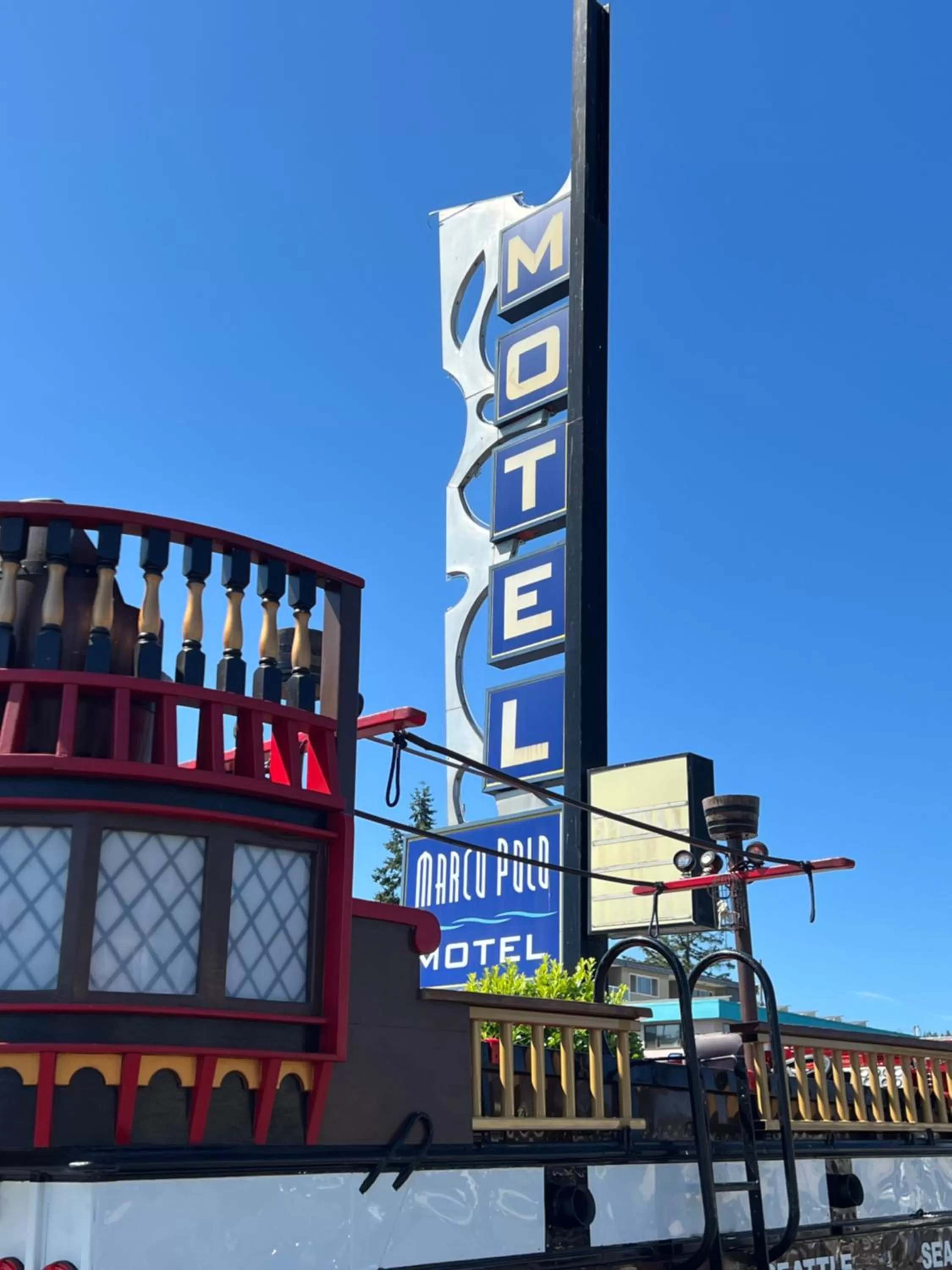 Property logo or sign in Marco Polo Motel