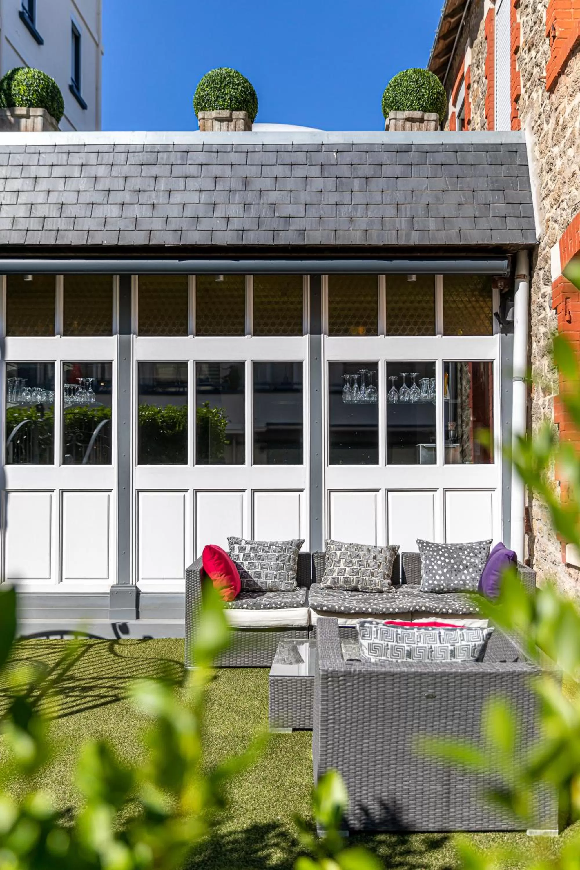 Patio in Hotel Des Dunes
