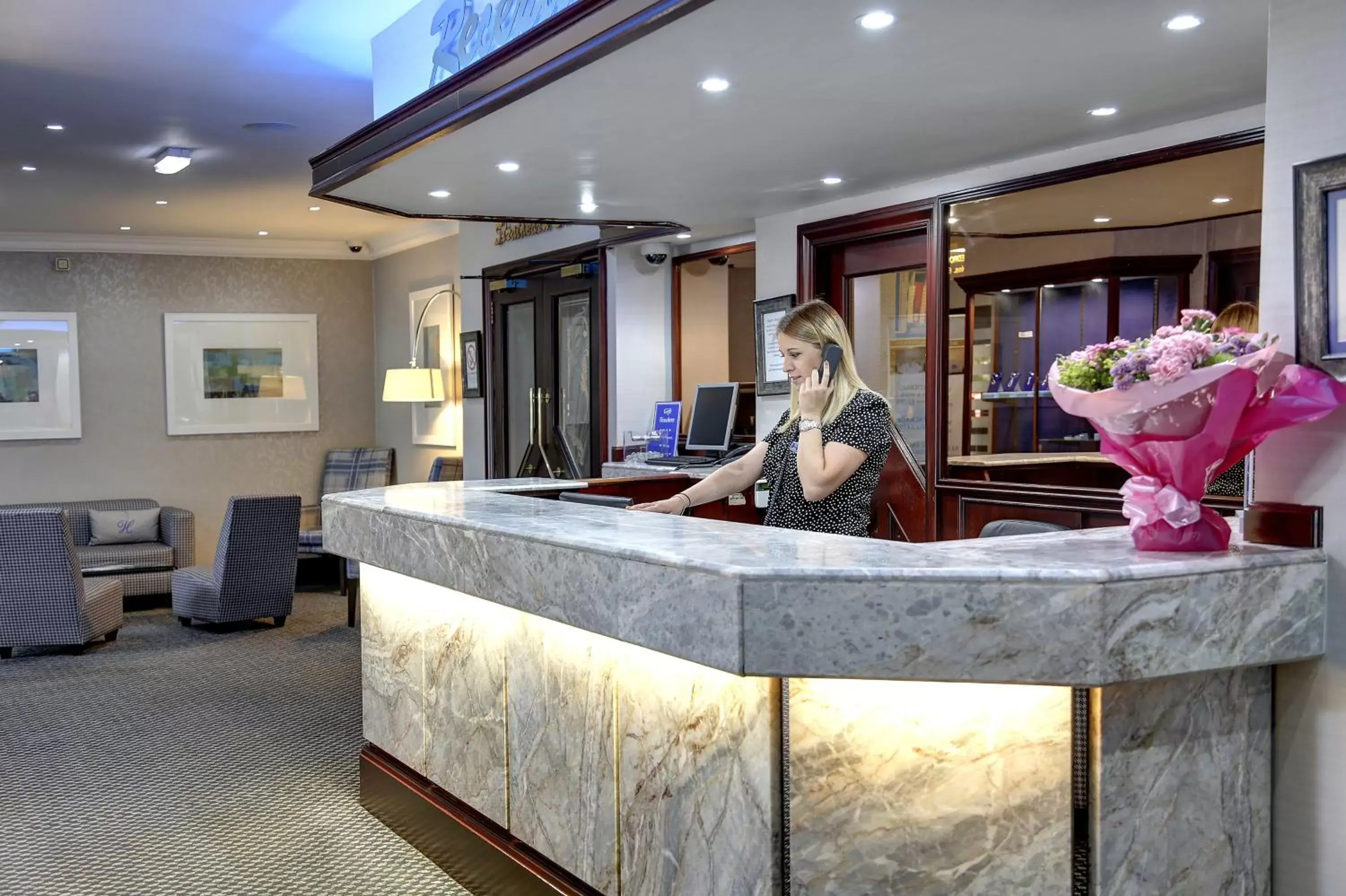 Lobby or reception, Lobby/Reception in Best Western The Hilcroft Hotel West Lothian