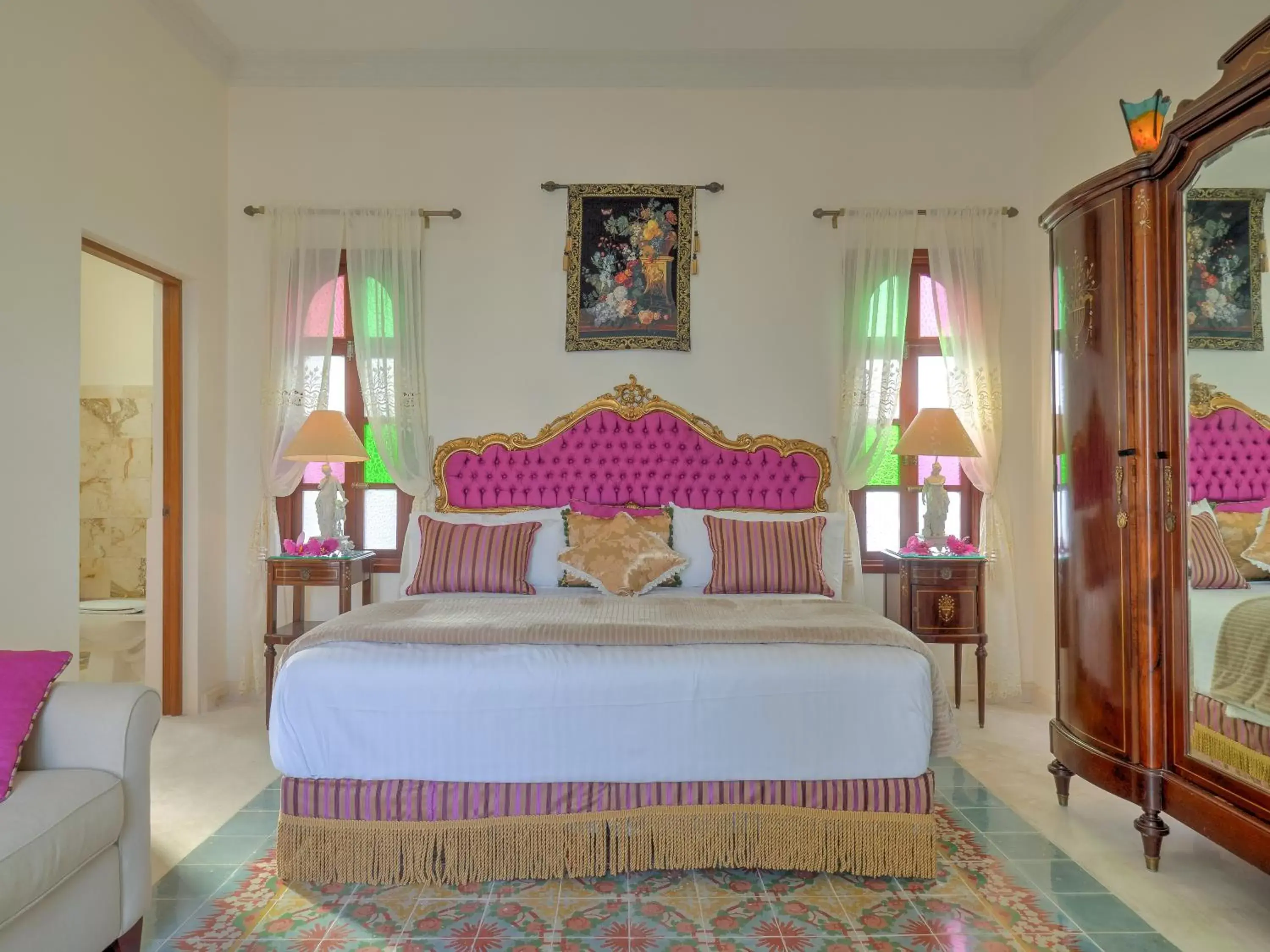 Bed in El Palacito Secreto Luxury Boutique Hotel & Spa