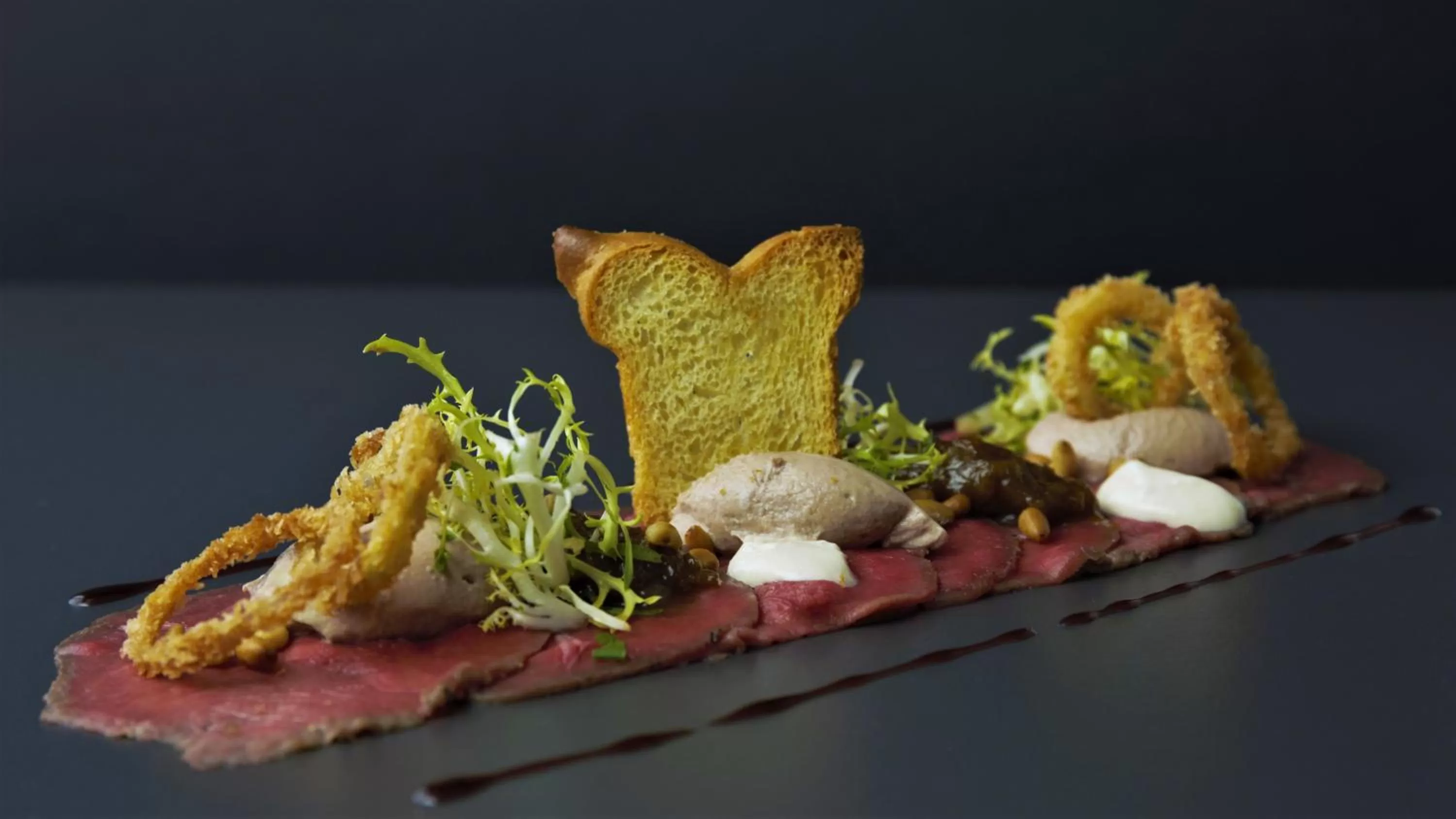 Food close-up in Fletcher Hotel-Restaurant Oud London