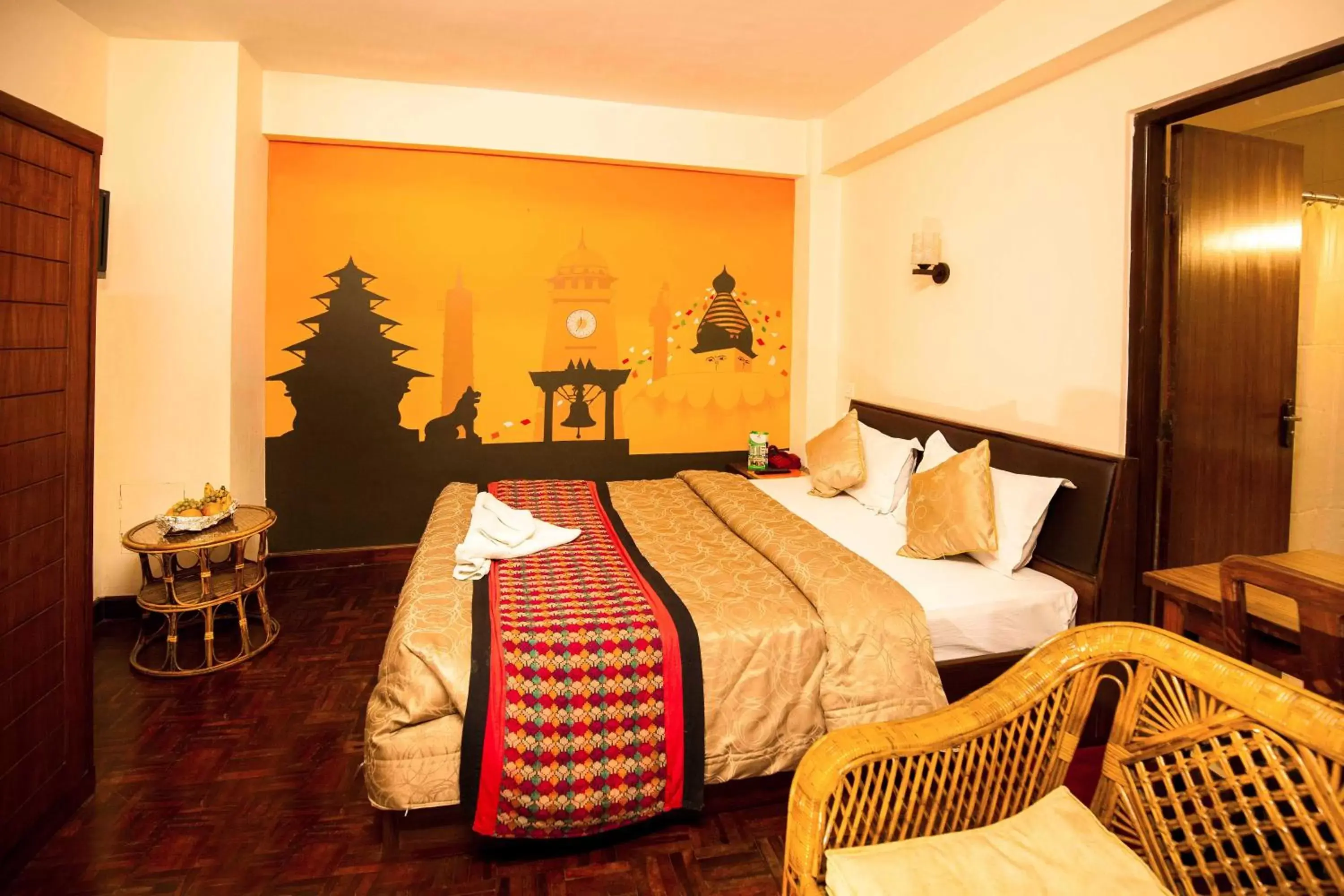 Bed in Kathmandu Eco Hotel