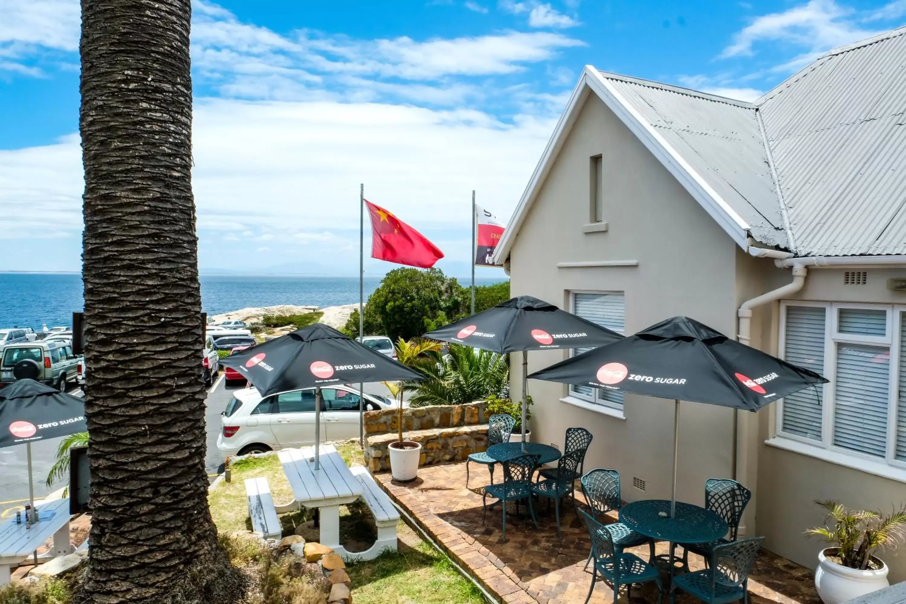 Patio in Boulders Beach Hotel, Cafe and Curio shop