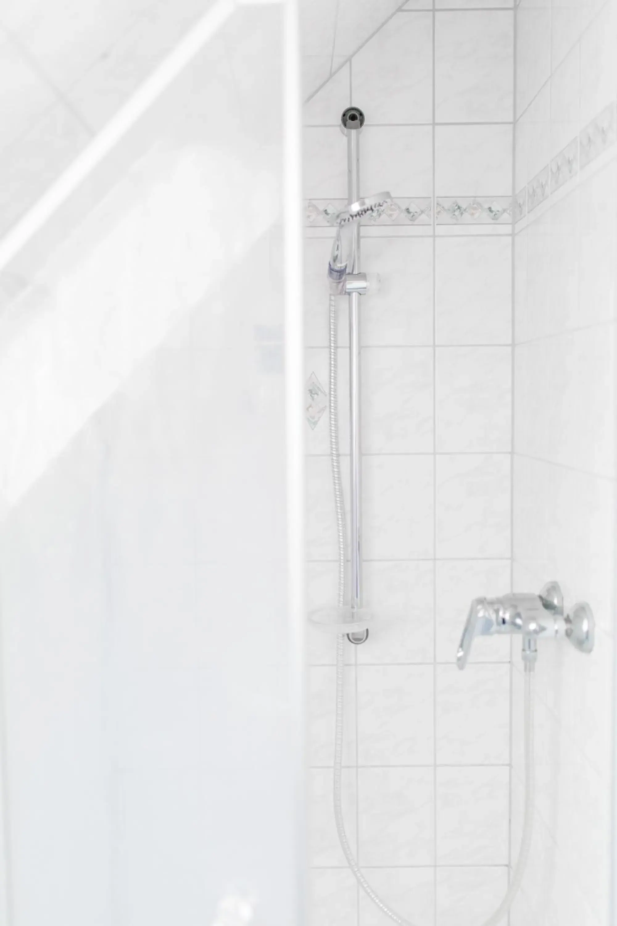 Shower, Bathroom in Akzent Hotel Zur Grünen Eiche