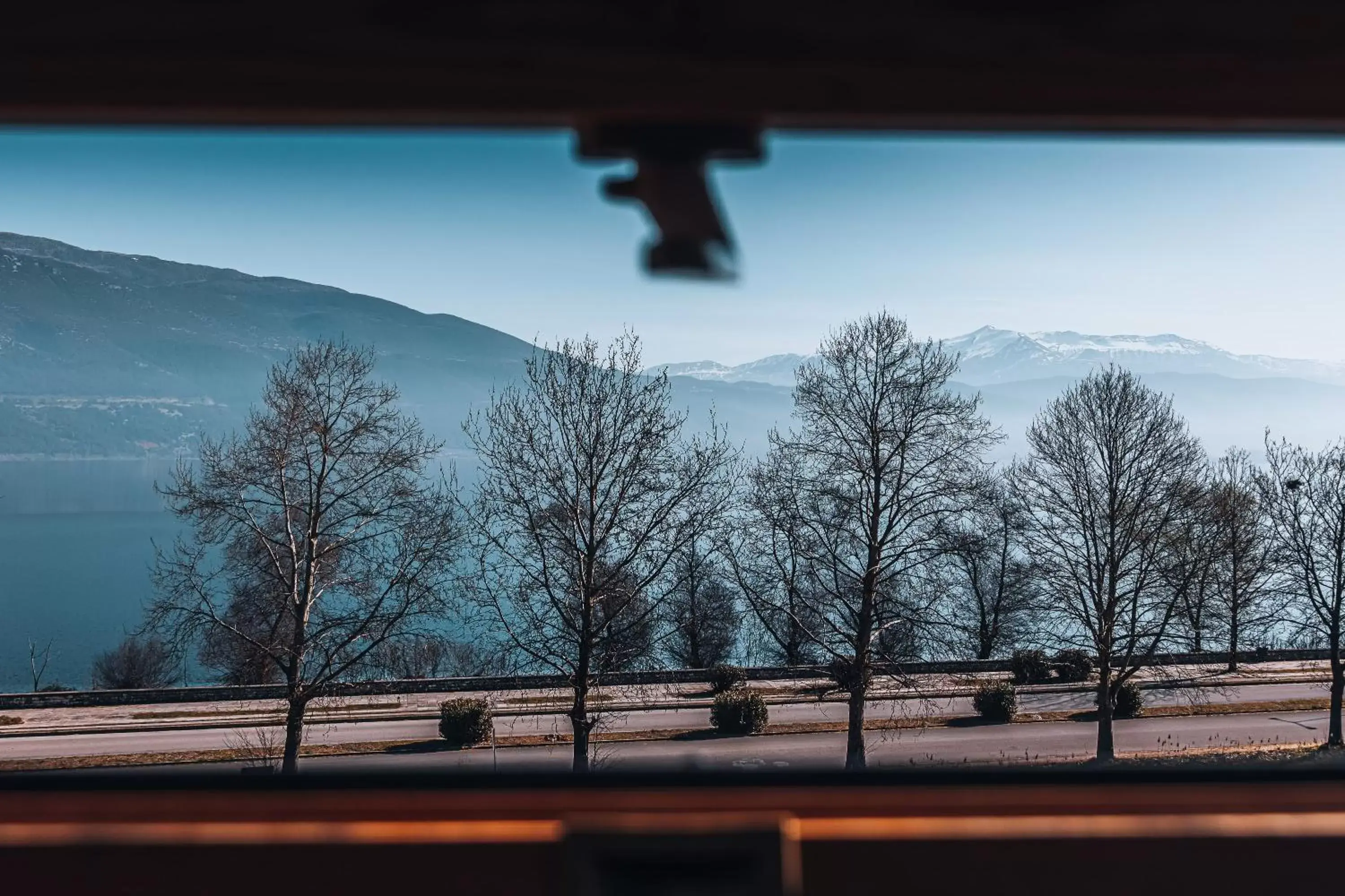 Lake view, Winter in Akti Hotel Ioannina