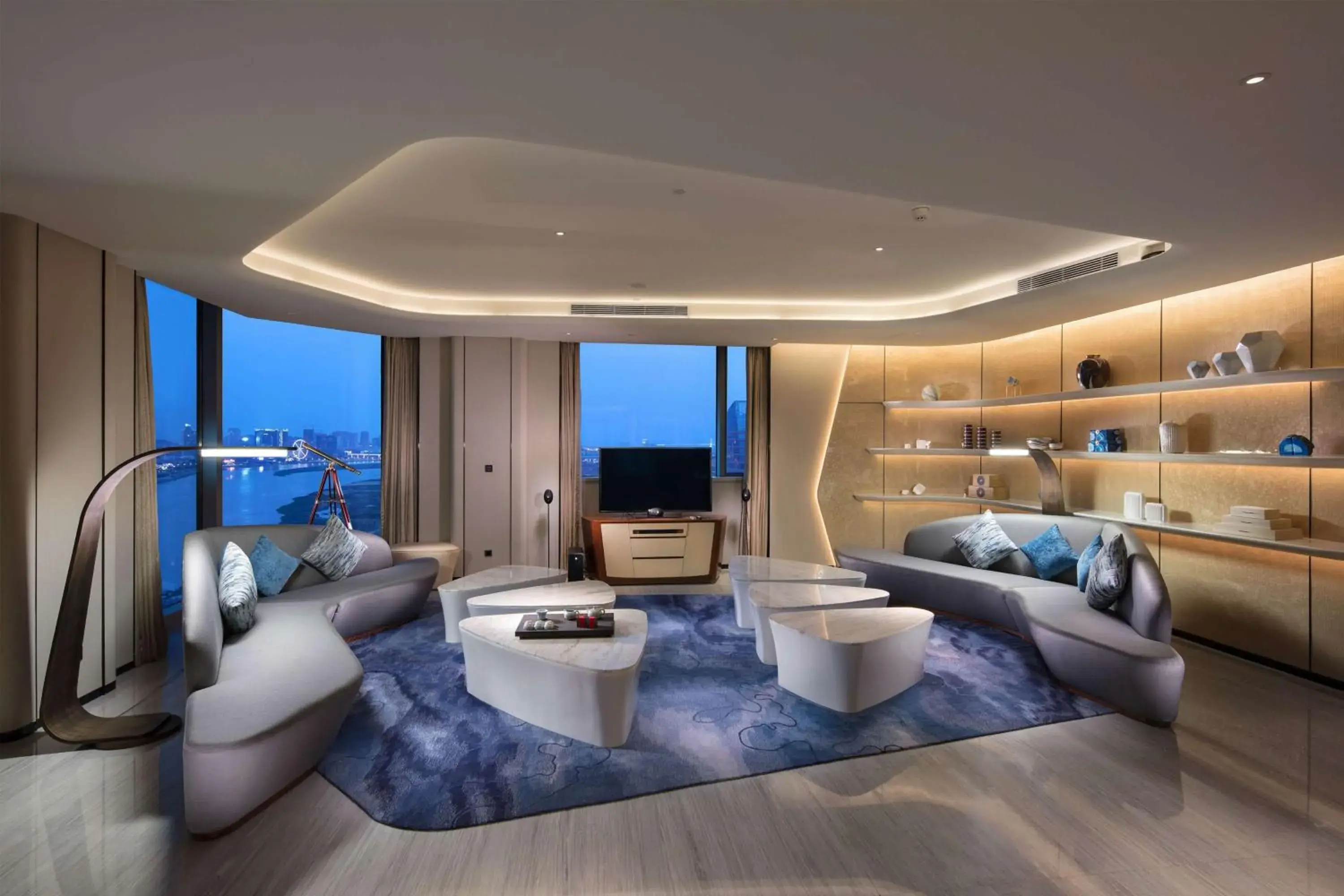 Living room in Hilton Quanzhou Riverside
