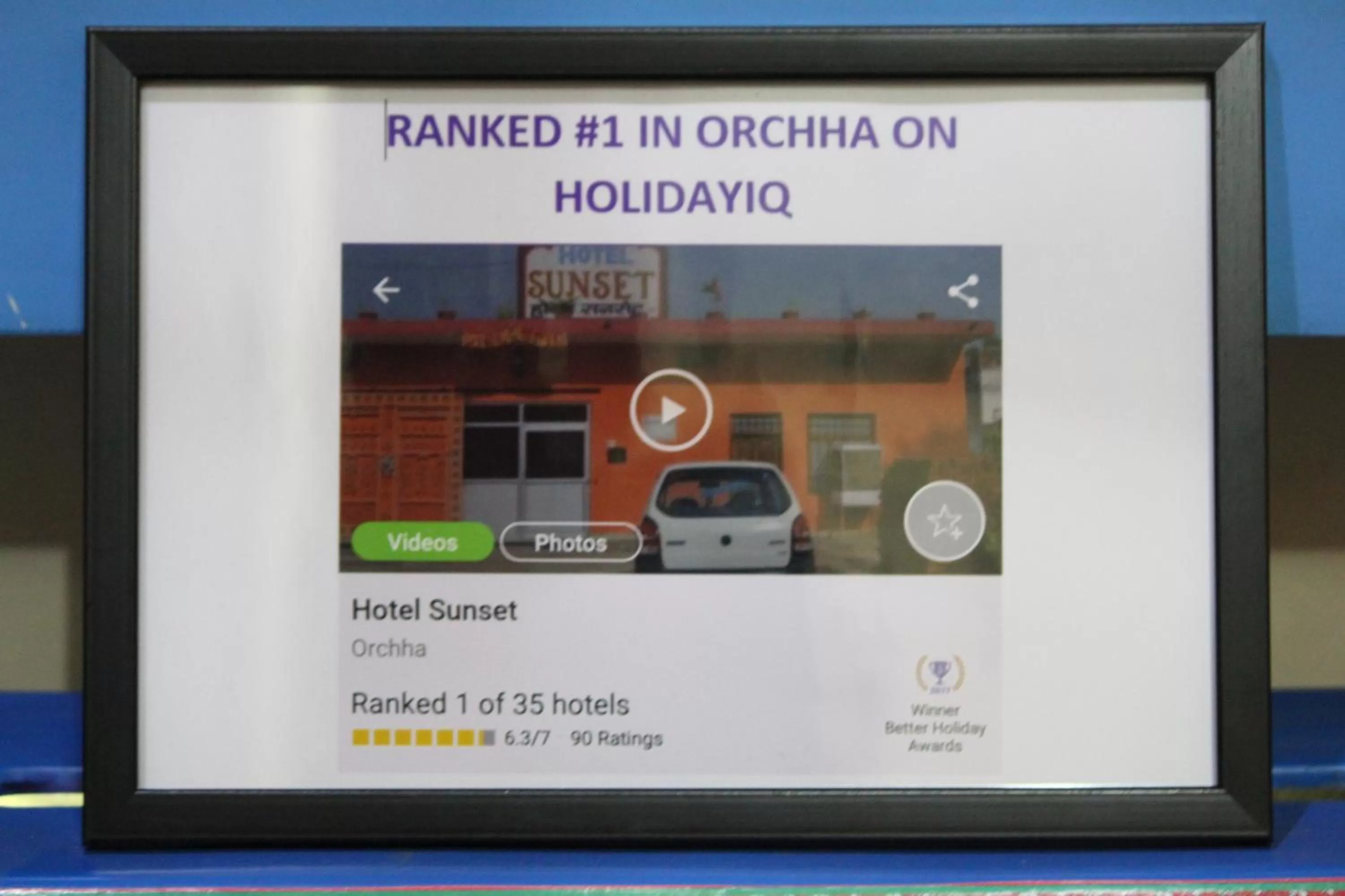 Floor plan in Hotel Sunset