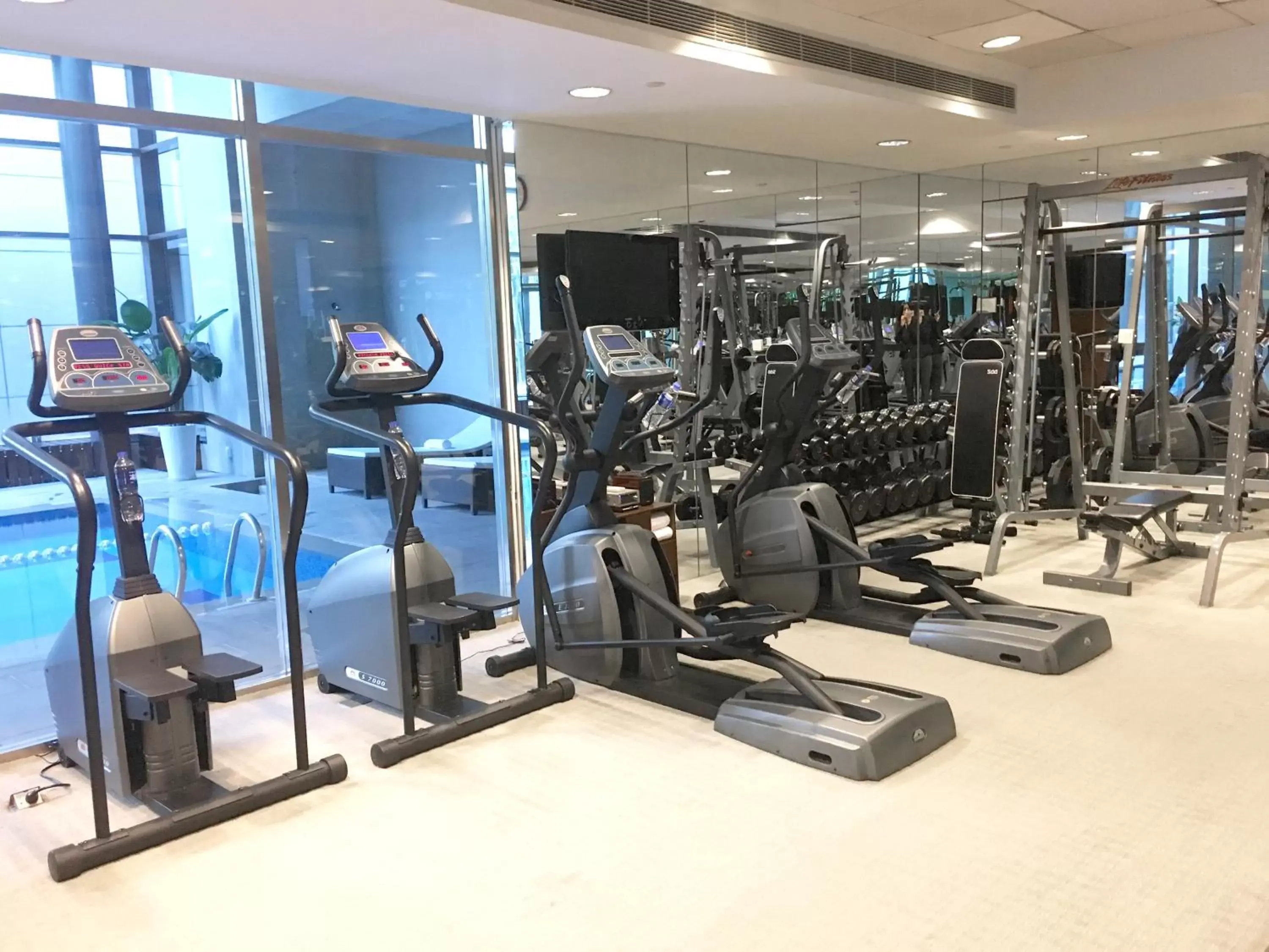 Fitness centre/facilities in Shanghai Parkyard Hotel Fitness centre/facilities in Shanghai Parkyard Hotel