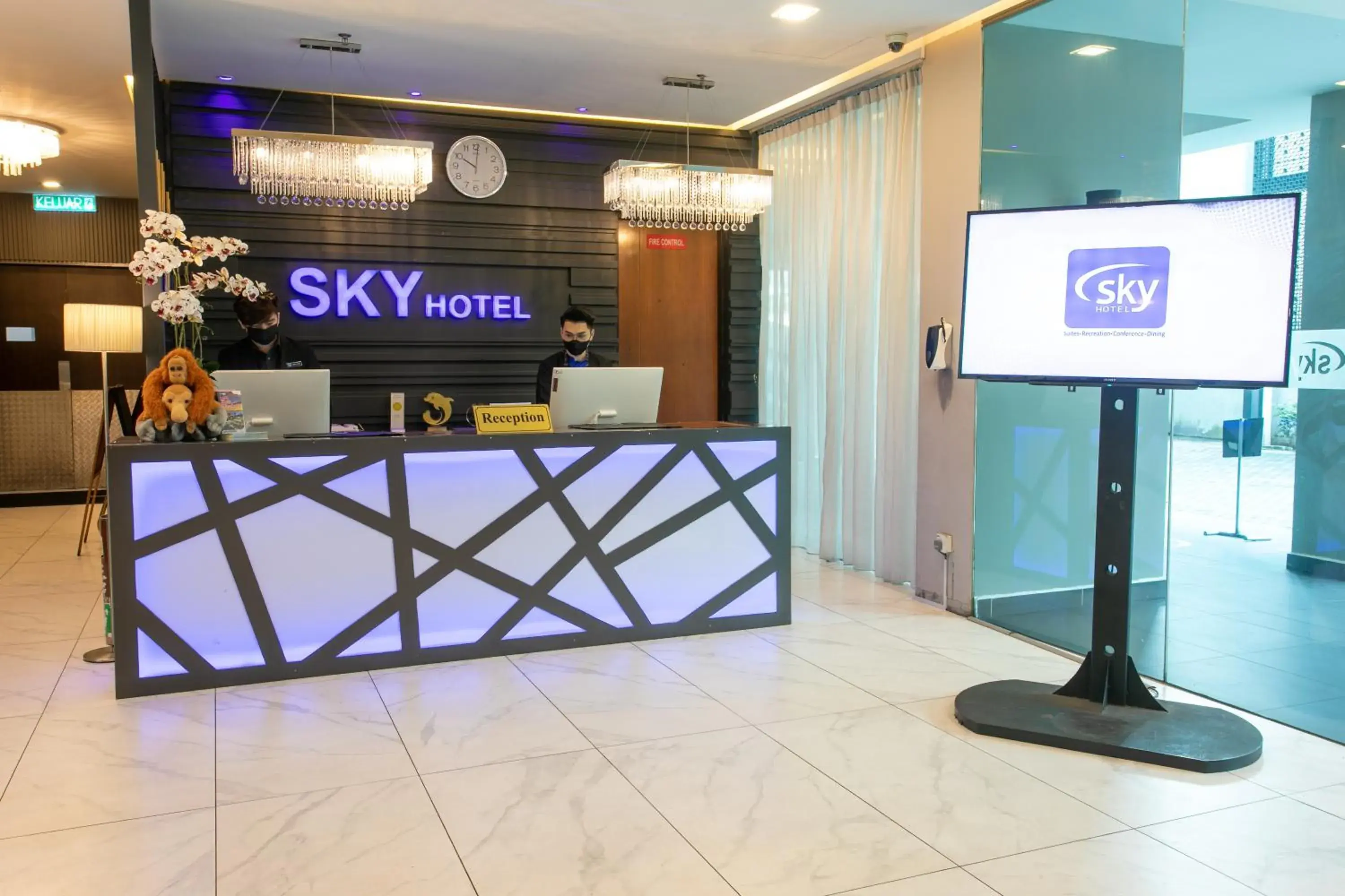 Lobby or reception, Lobby/Reception in Sky Hotel Kota Kinabalu