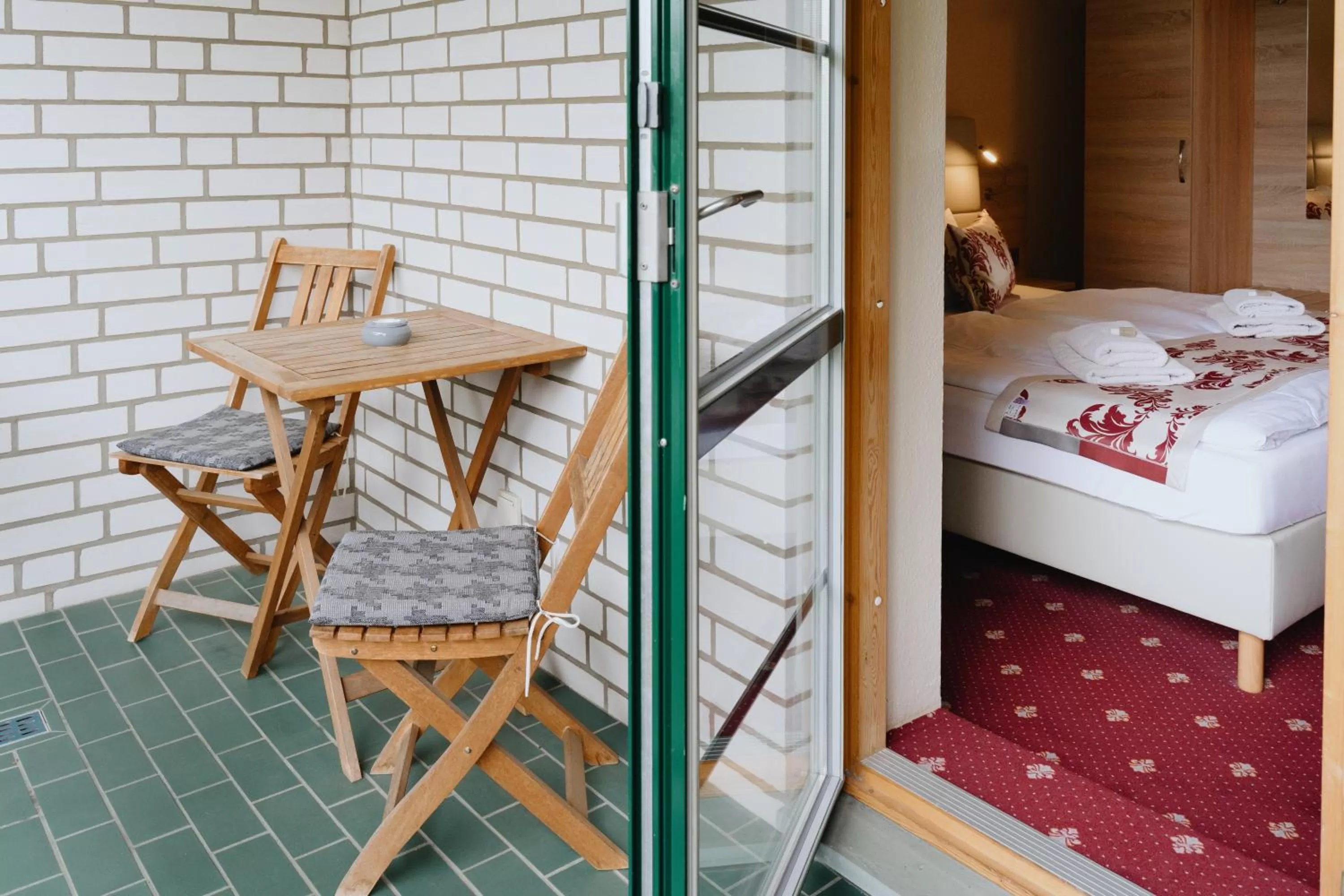 Decorative detail, Bed in Hotel An den Bleichen