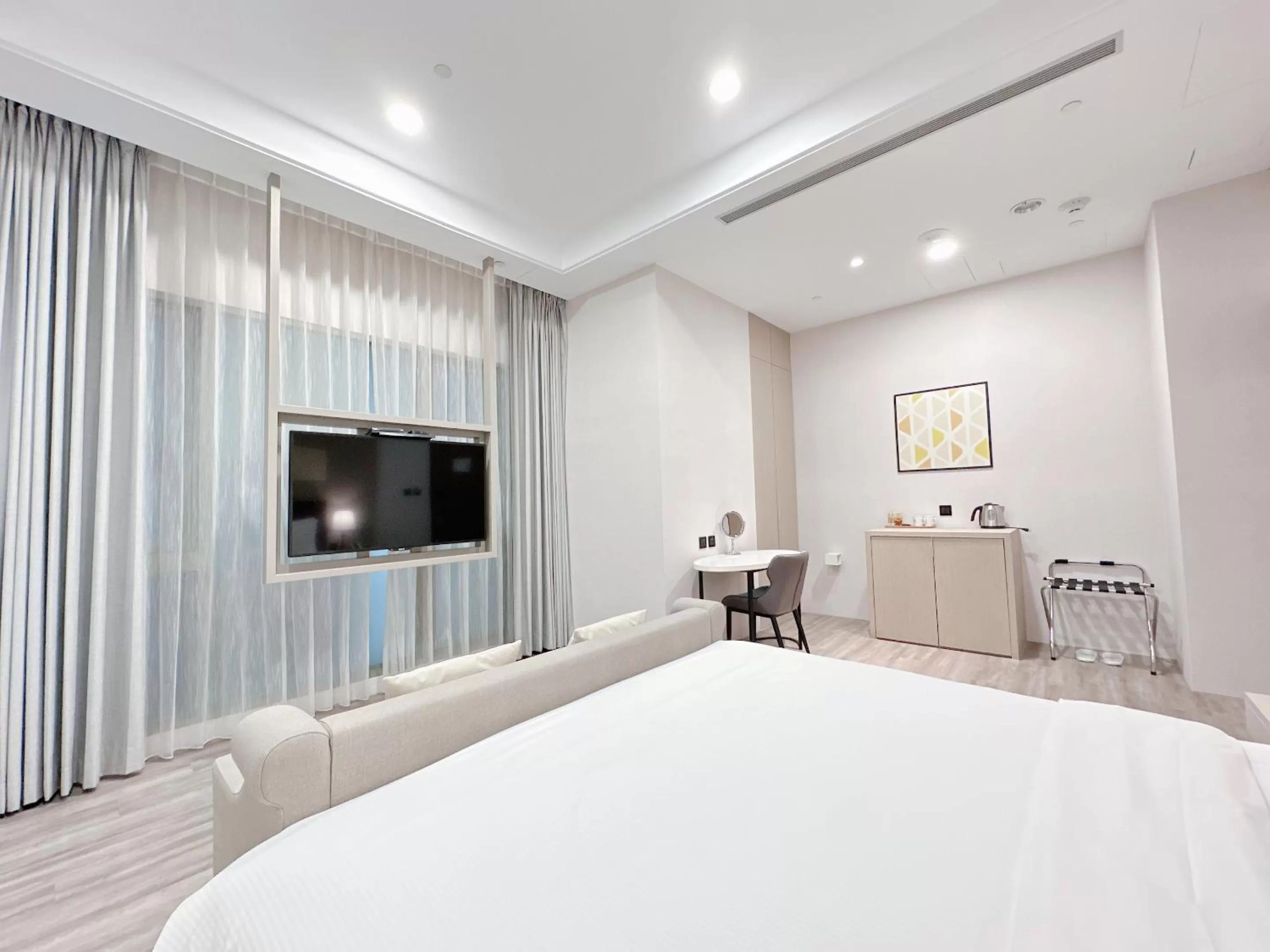 Bed in 台南星鑽國際商旅 Hua Hotel