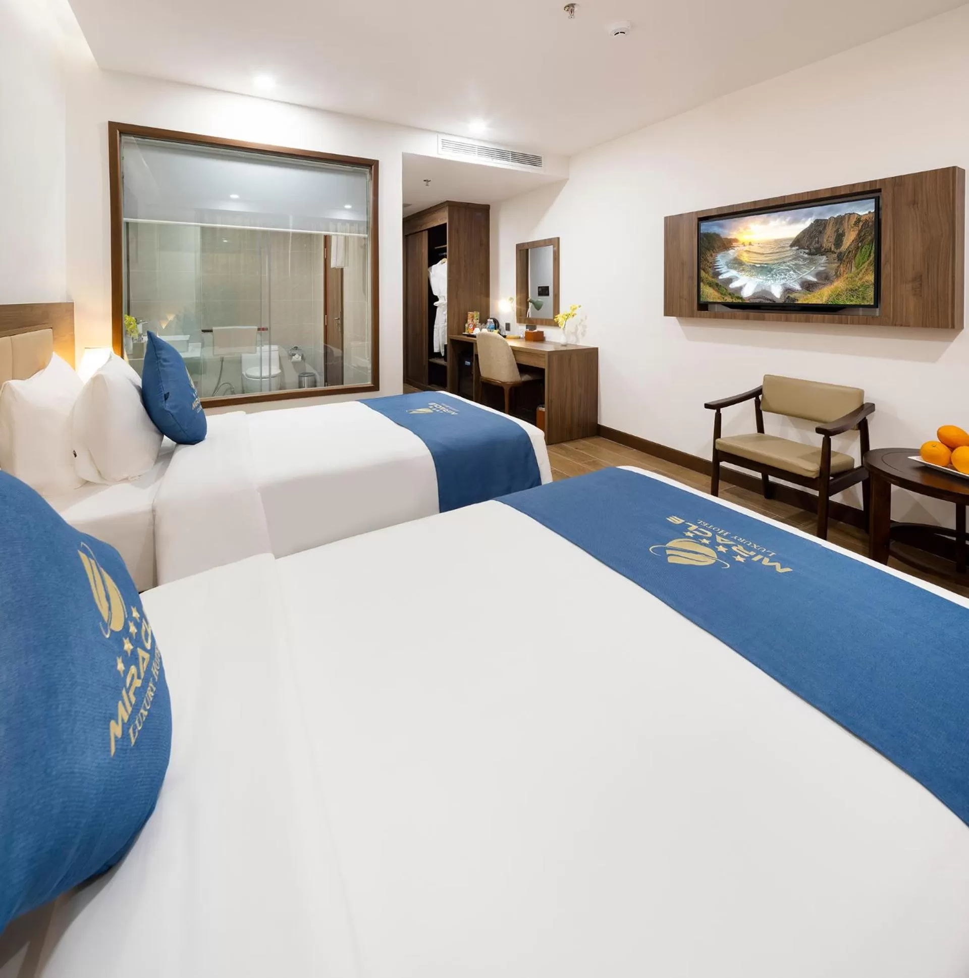 Photo of the whole room, Bed in Miracle Luxury Nha Trang