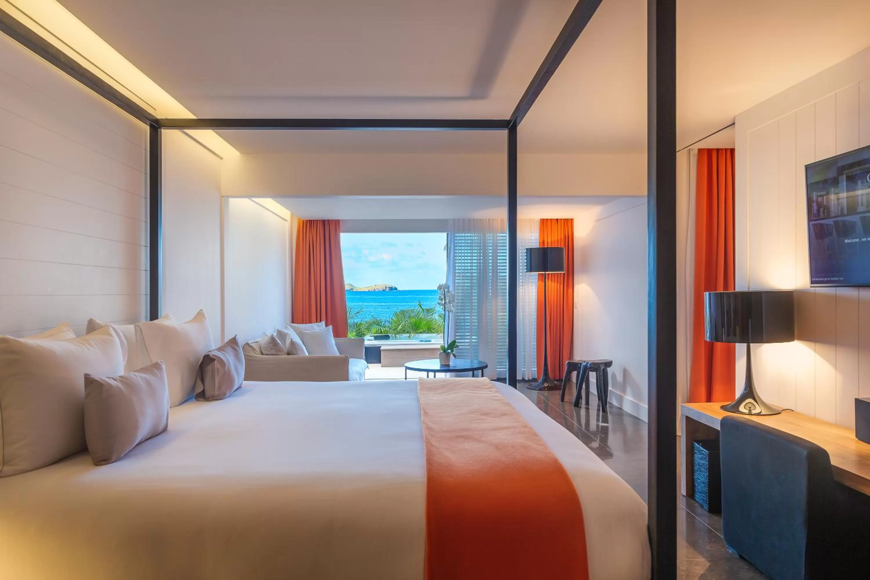 Bed in Hotel Christopher Saint Barth