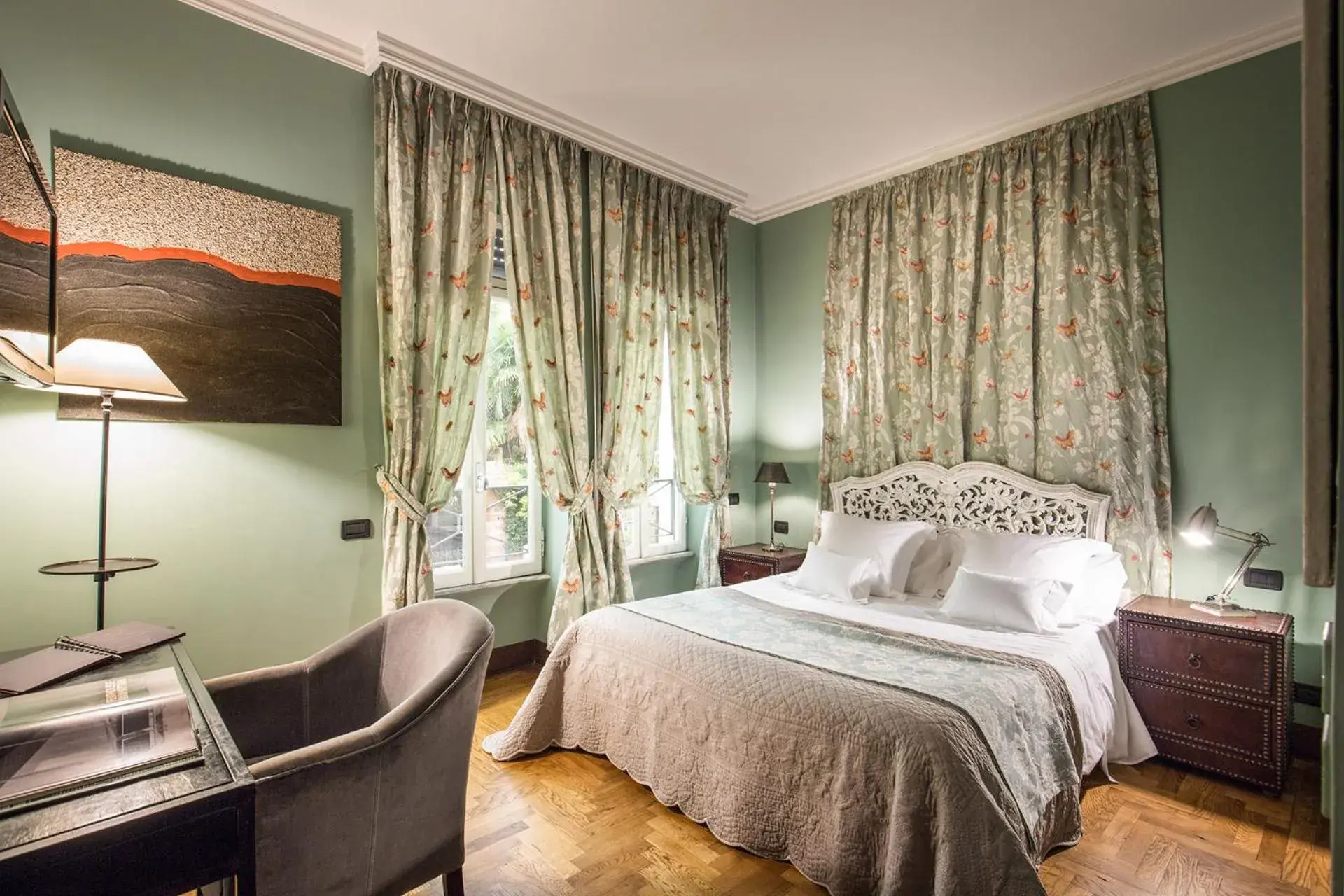 Bedroom, Bed in Hotel Villa Linneo