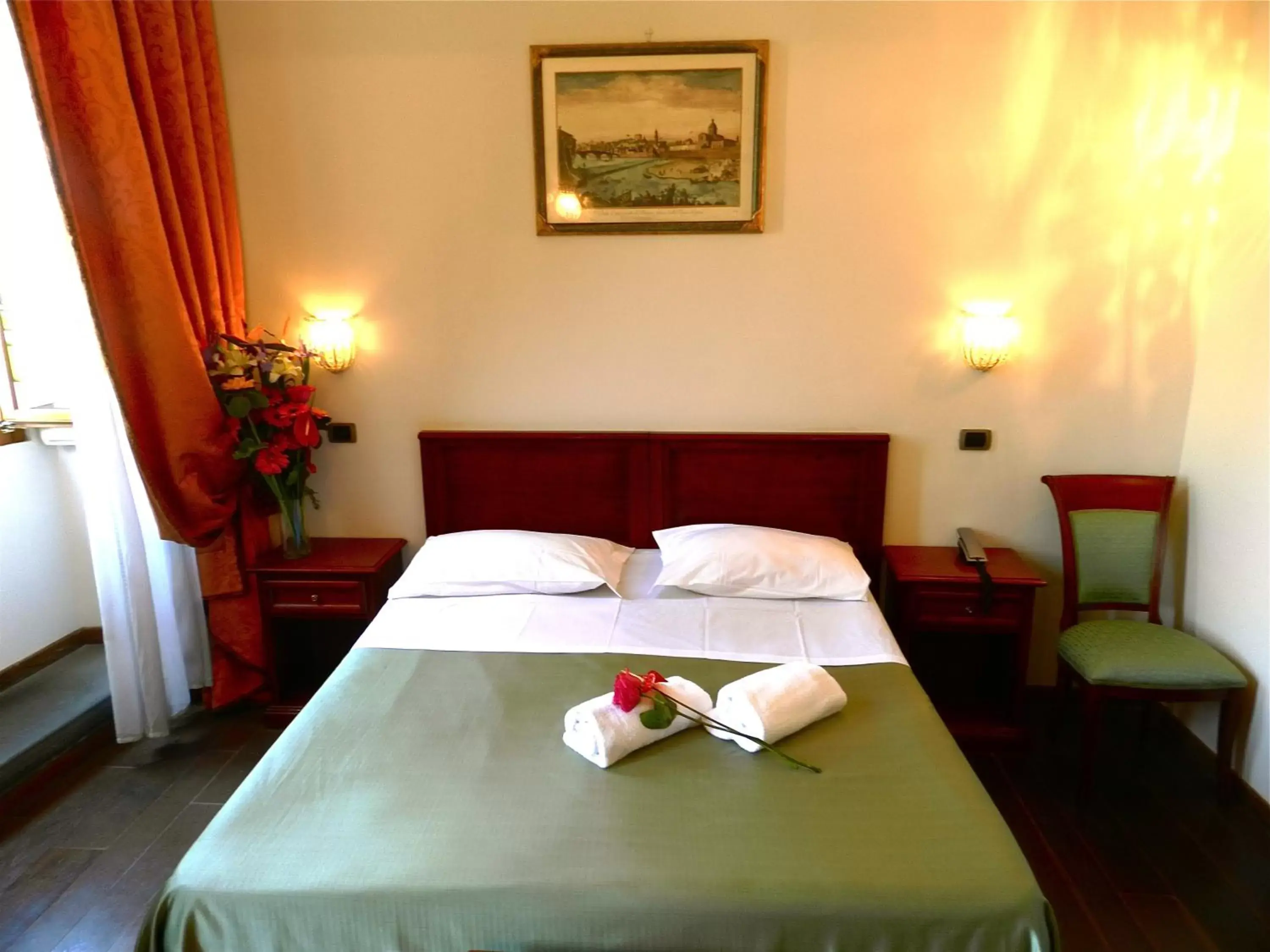 Bed in Domus Florentiae Hotel