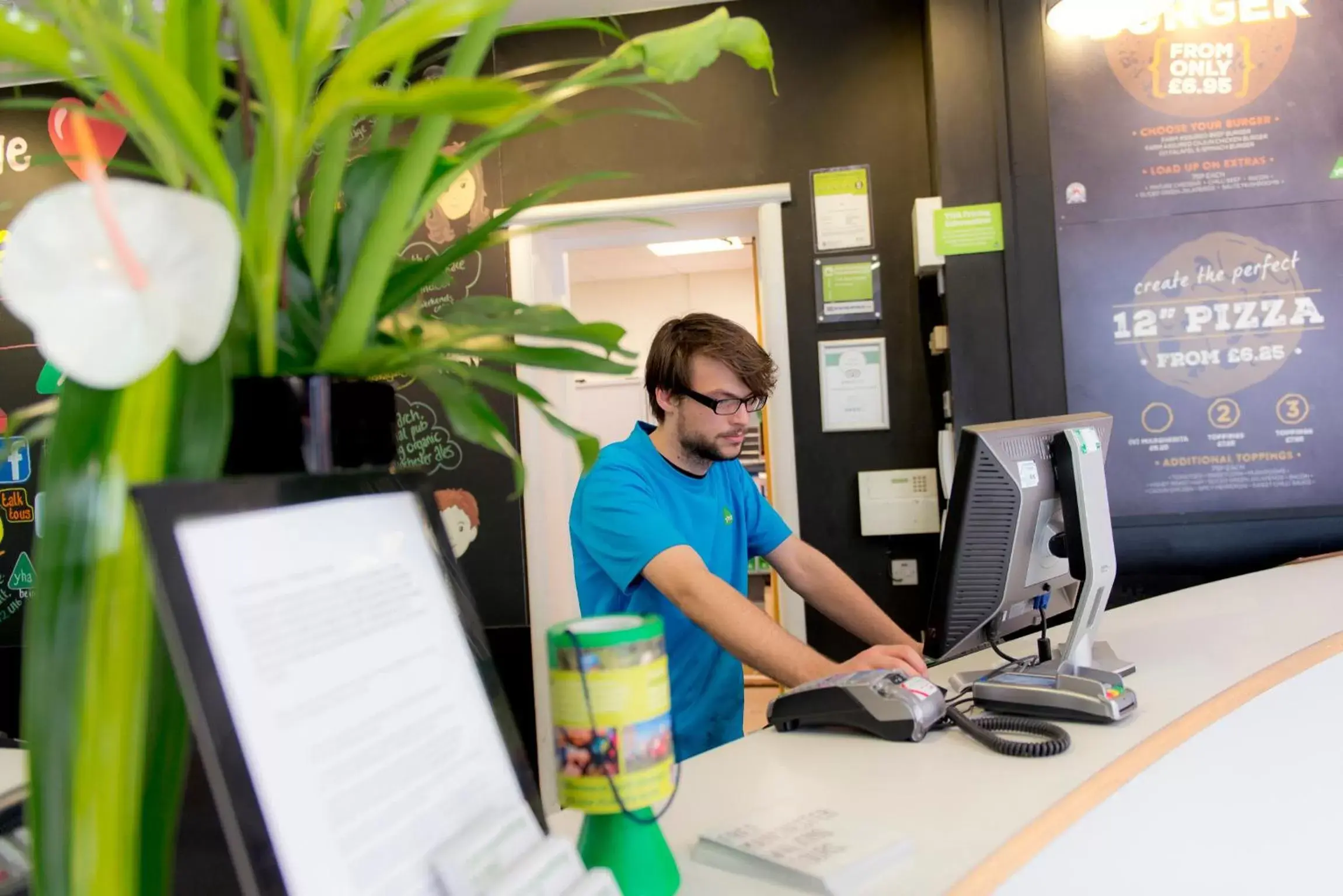 Staff, Lobby/Reception in YHA Manchester Hostel