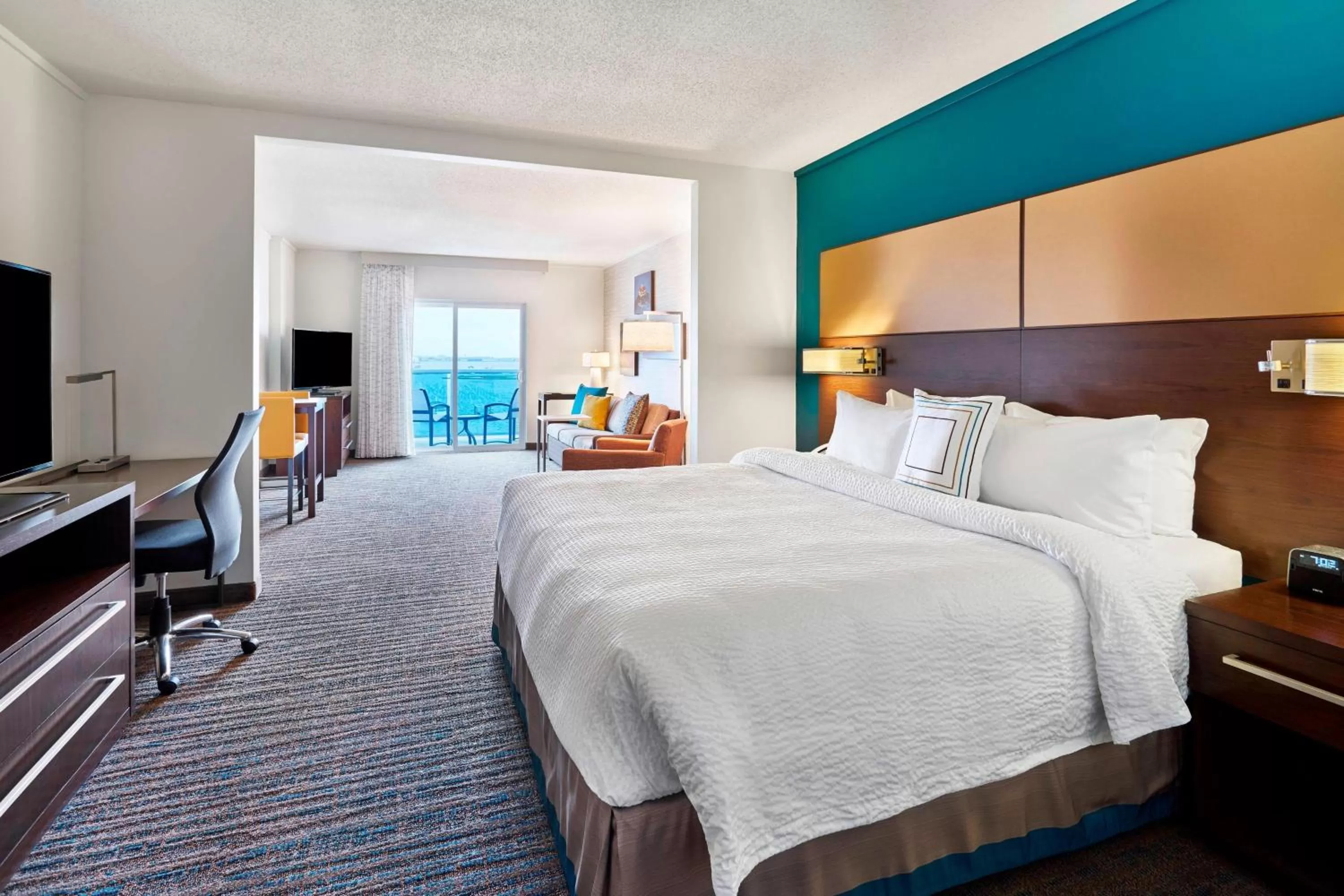 Bedroom, Bed in Residence Inn by Marriott Ocean City