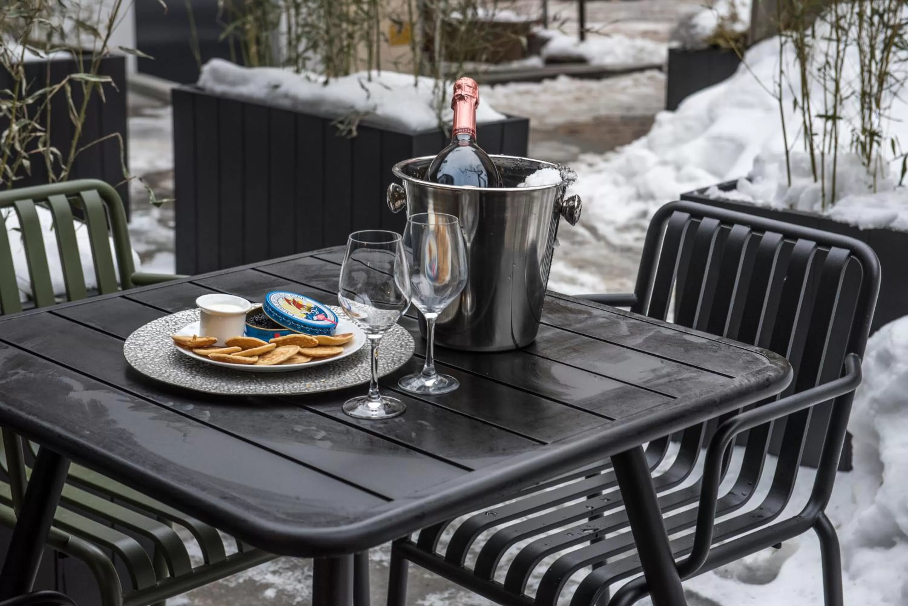 Garden in Le Génépy - Appart'hôtel de Charme
