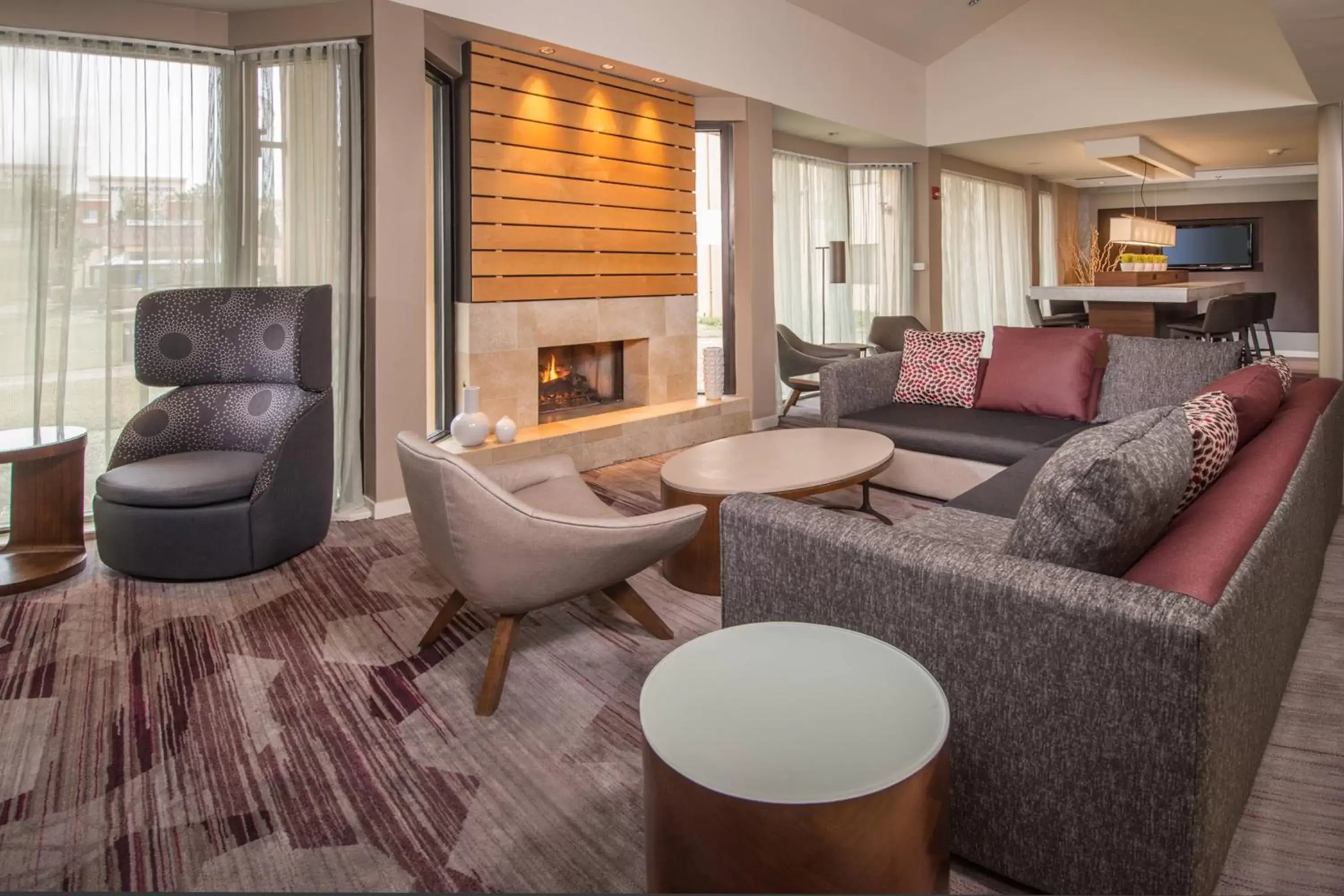 Lobby or reception, Seating Area in Courtyard By Marriott Baltimore BWI Airport