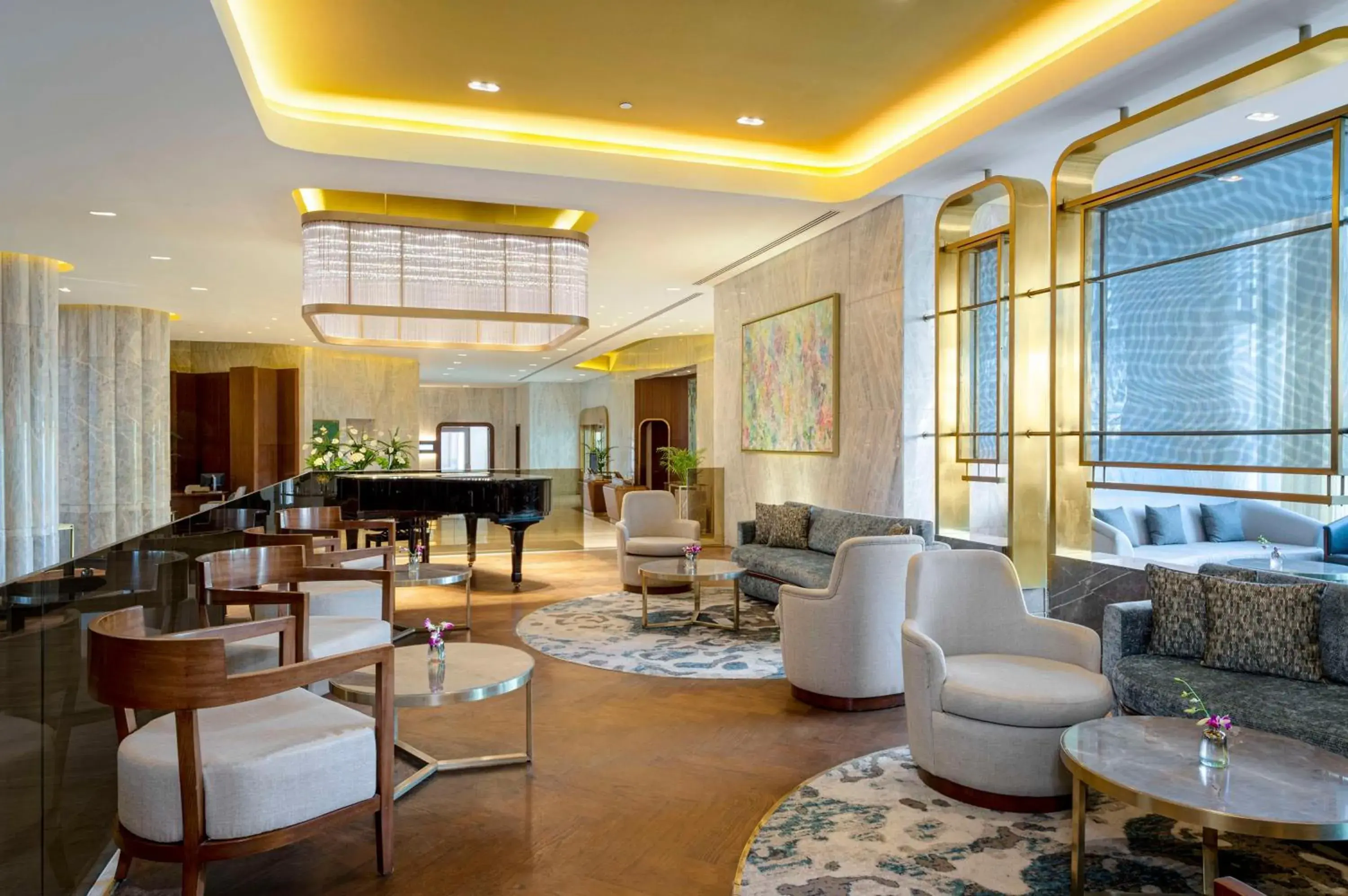 Lobby or reception, Lounge/Bar in Conrad Cairo Hotel & Casino