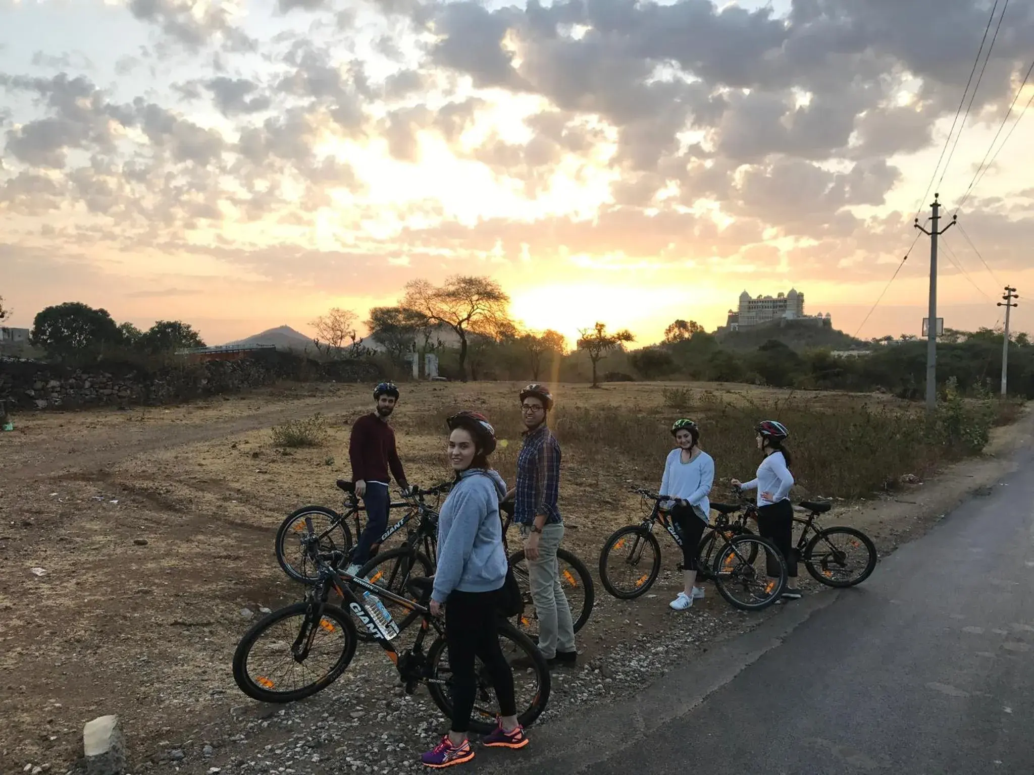 Biking in Jaiwana Haveli