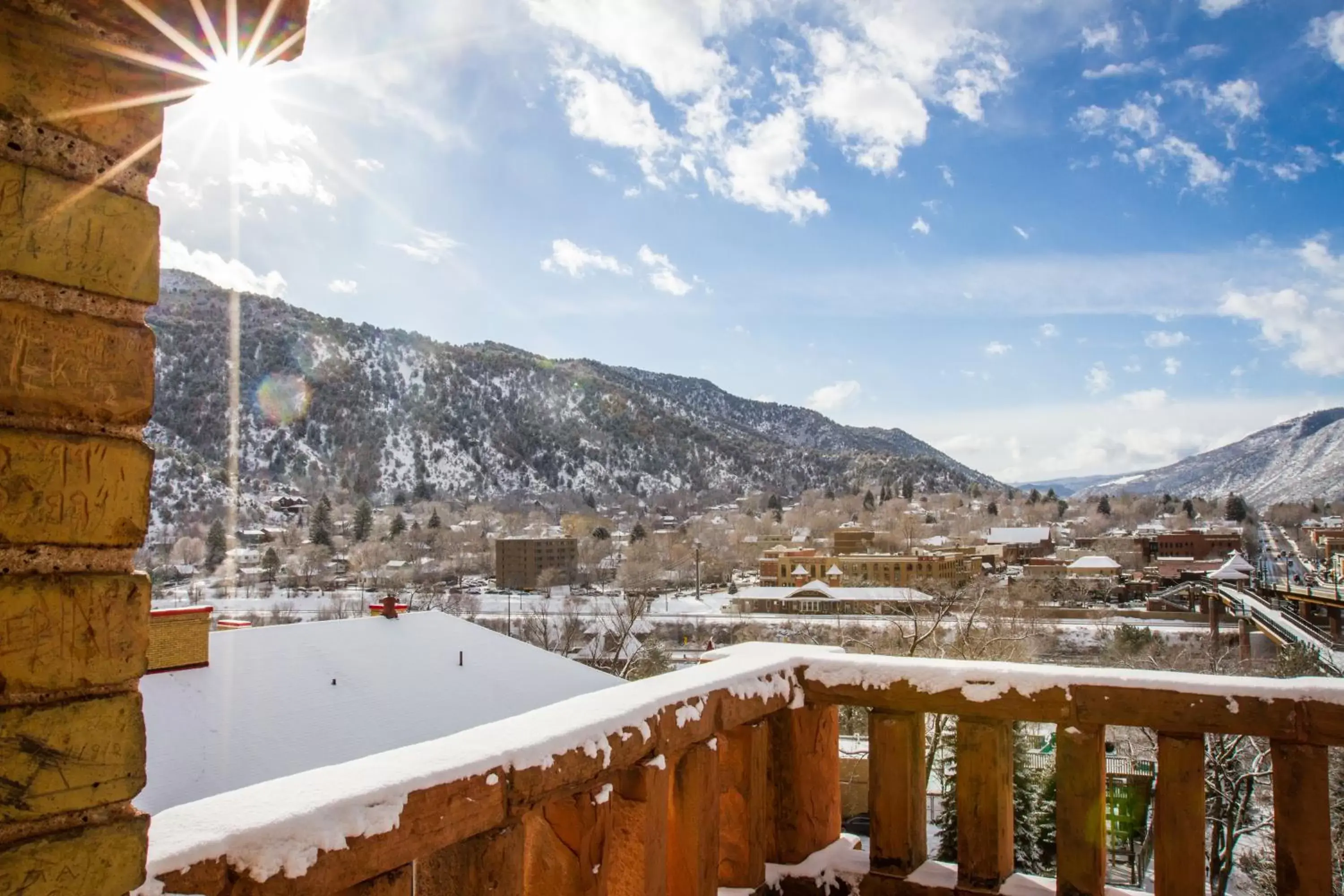 Winter, Mountain View in Hotel Colorado