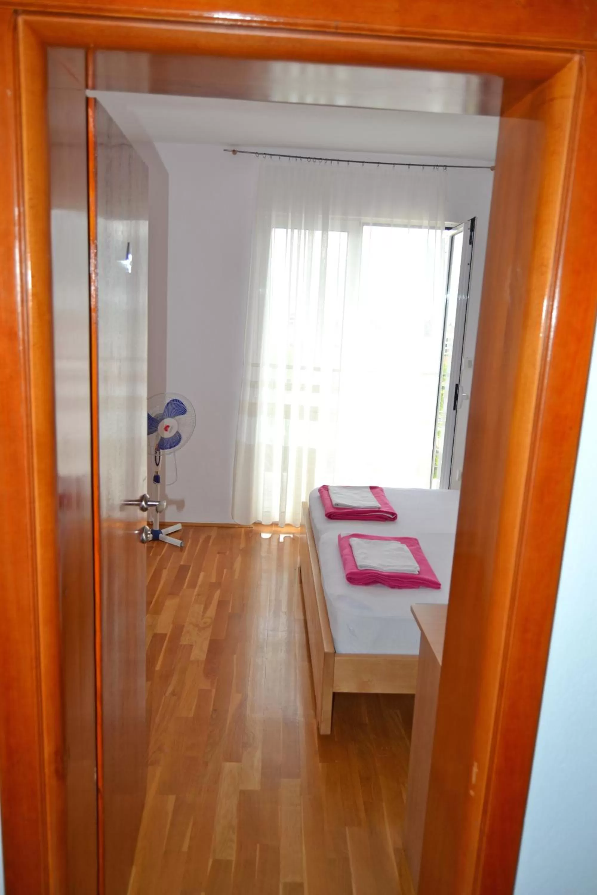 Bed, Bathroom in Tivat Apartments