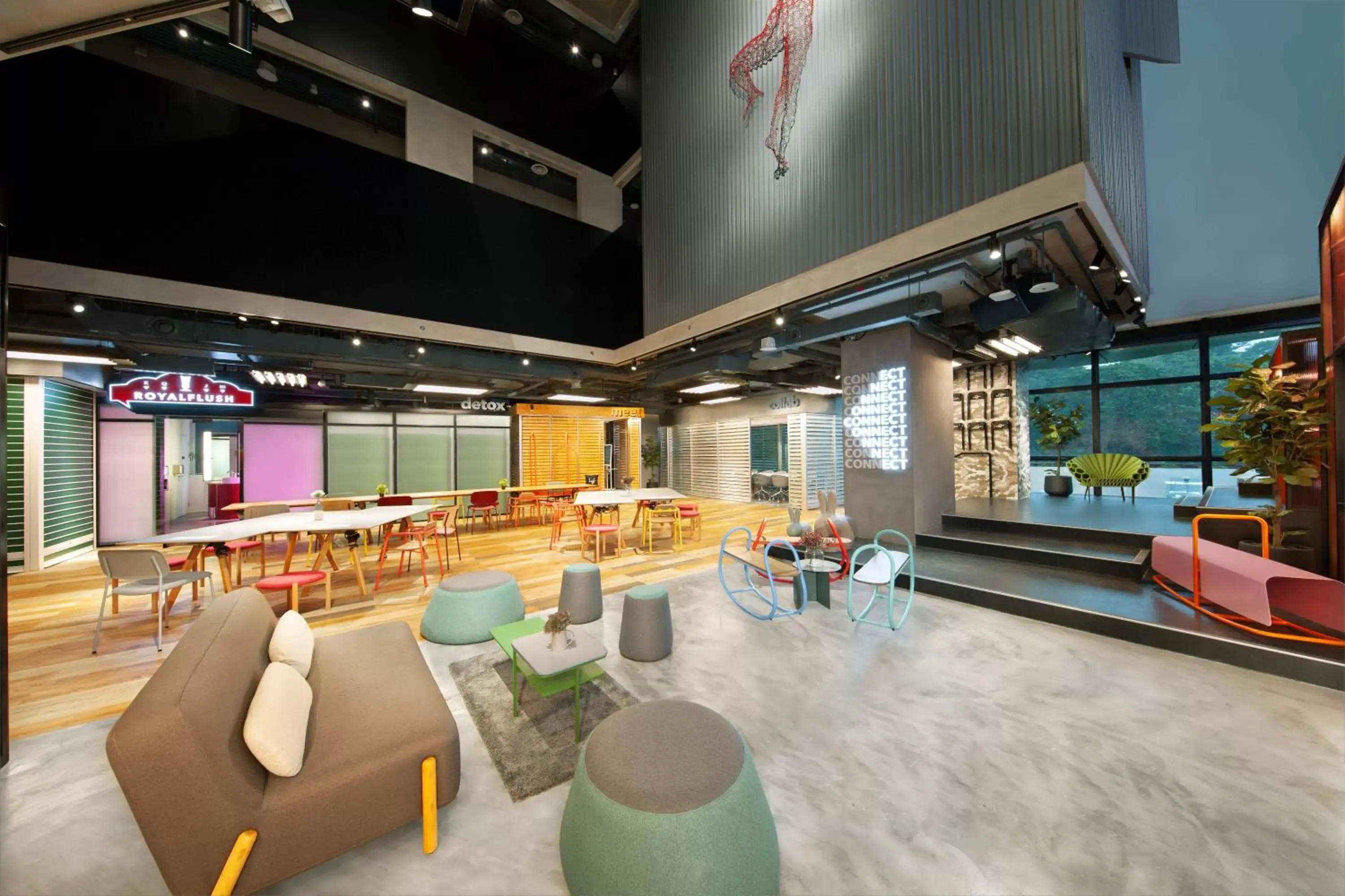 Communal lounge/ TV room, Lounge/Bar in lyf Funan Singapore