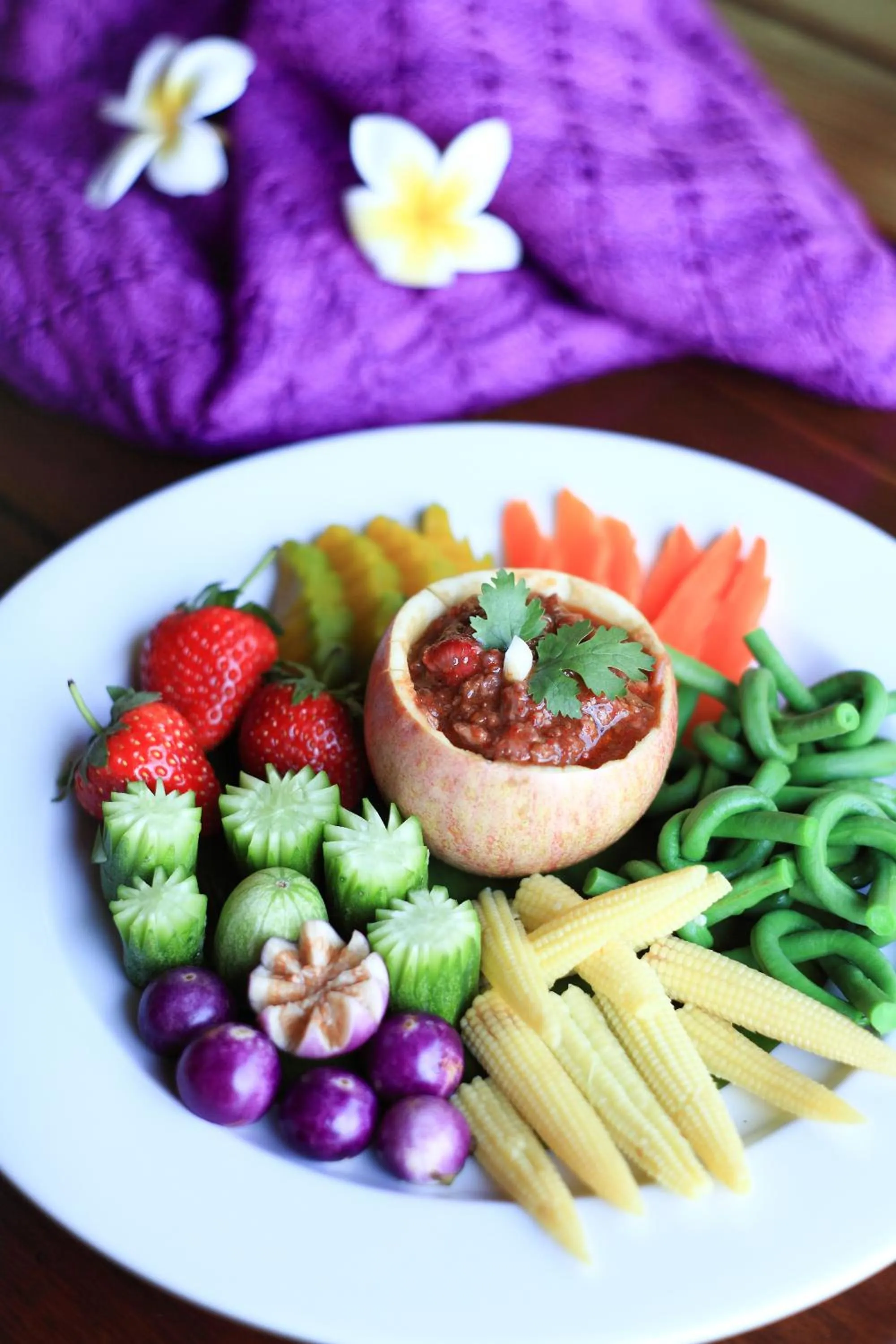 Food close-up in Belle Villa Resort, Pai