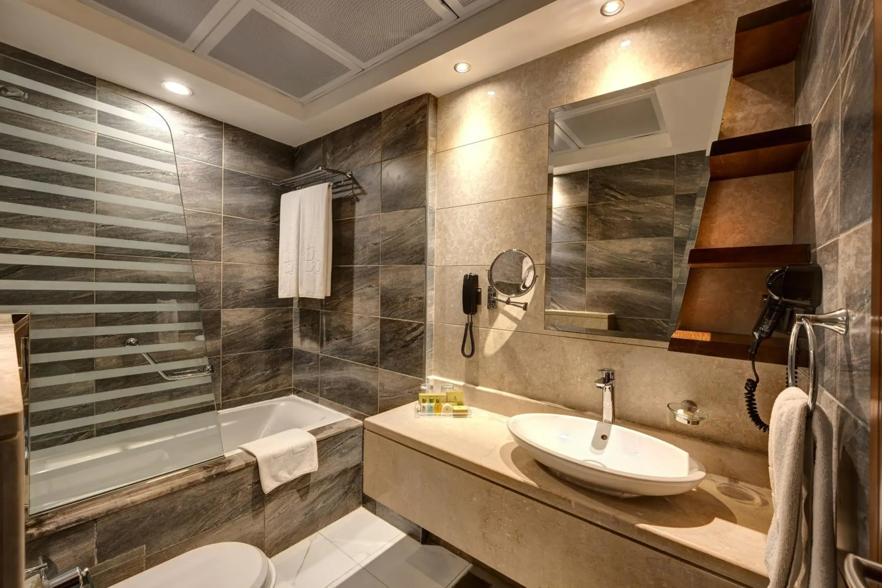 Bathroom in Rose Park Hotel - Al Barsha, Opposite Metro Station